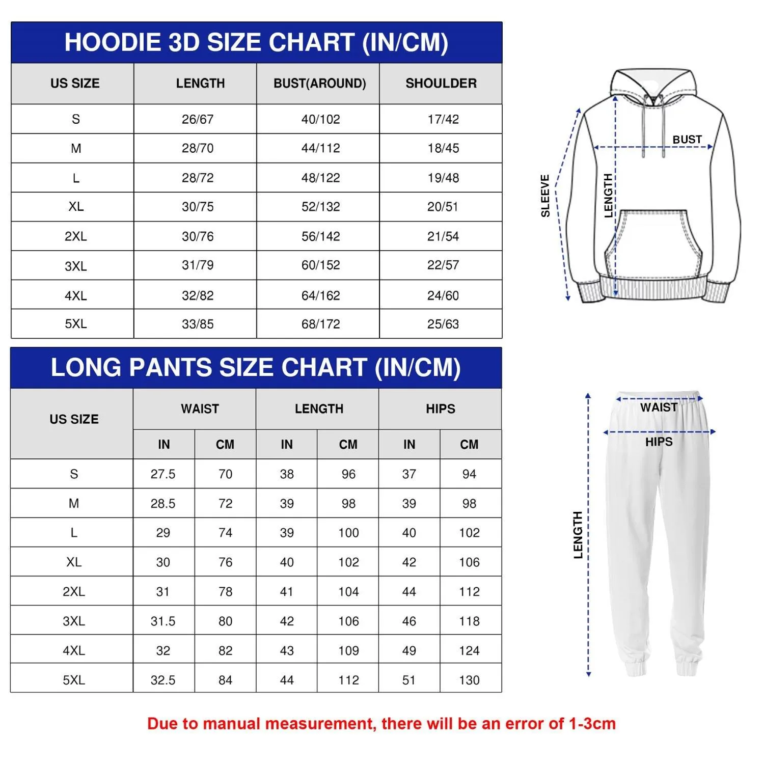 3D Zipper Hoodie and Long Pants Set