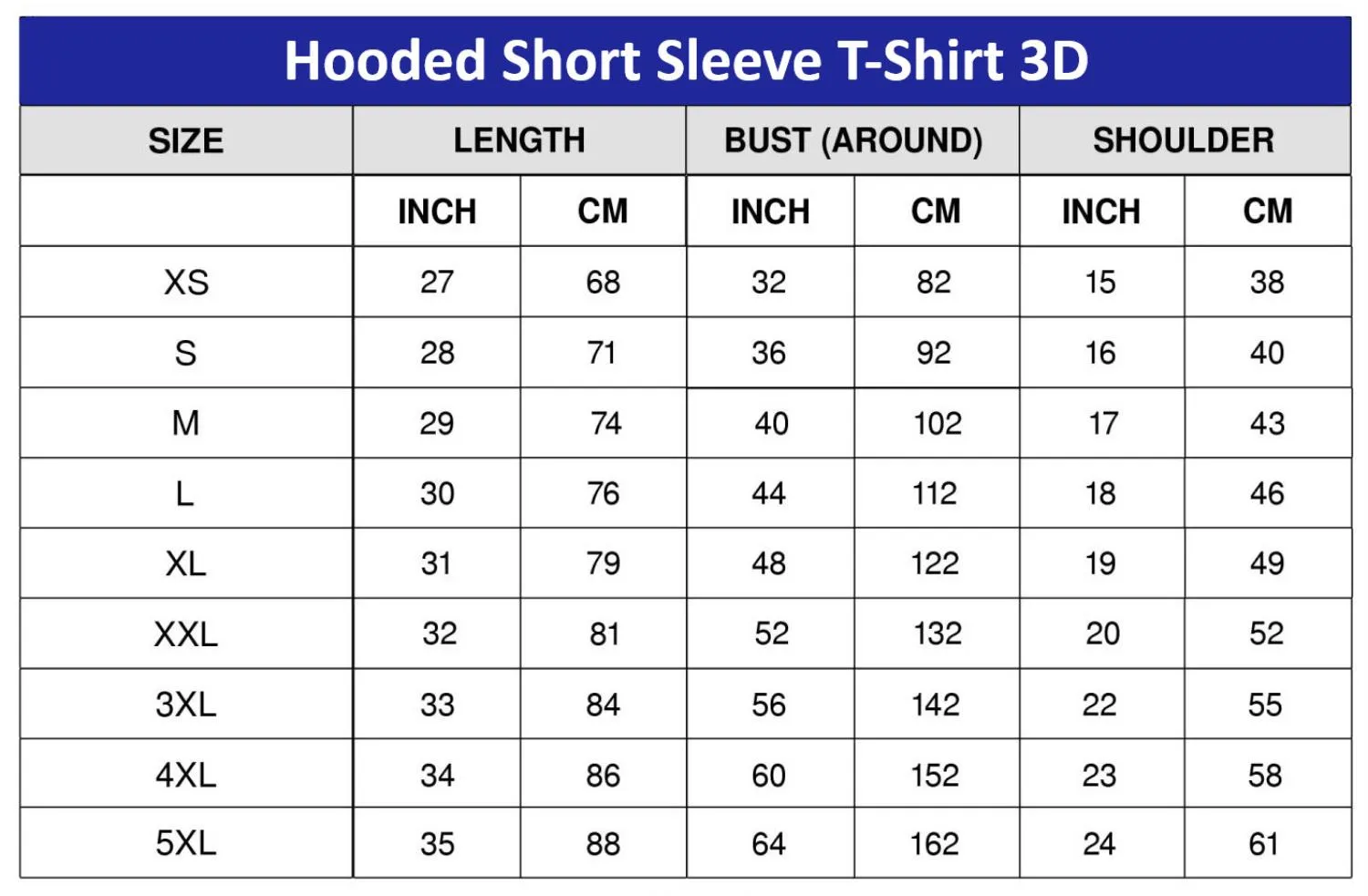 3D Hooded T-Shirt