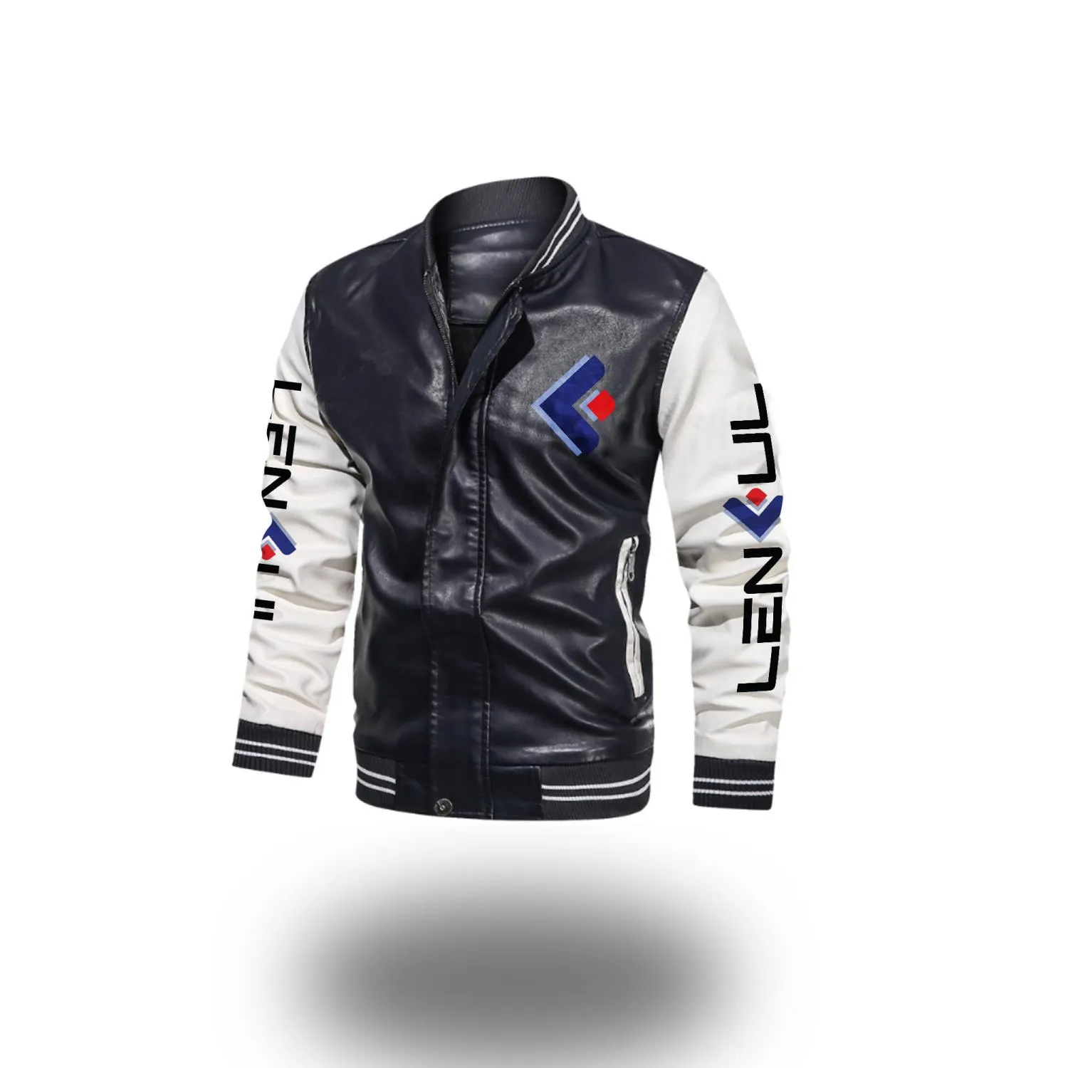 2D Leather Bomber Jacket