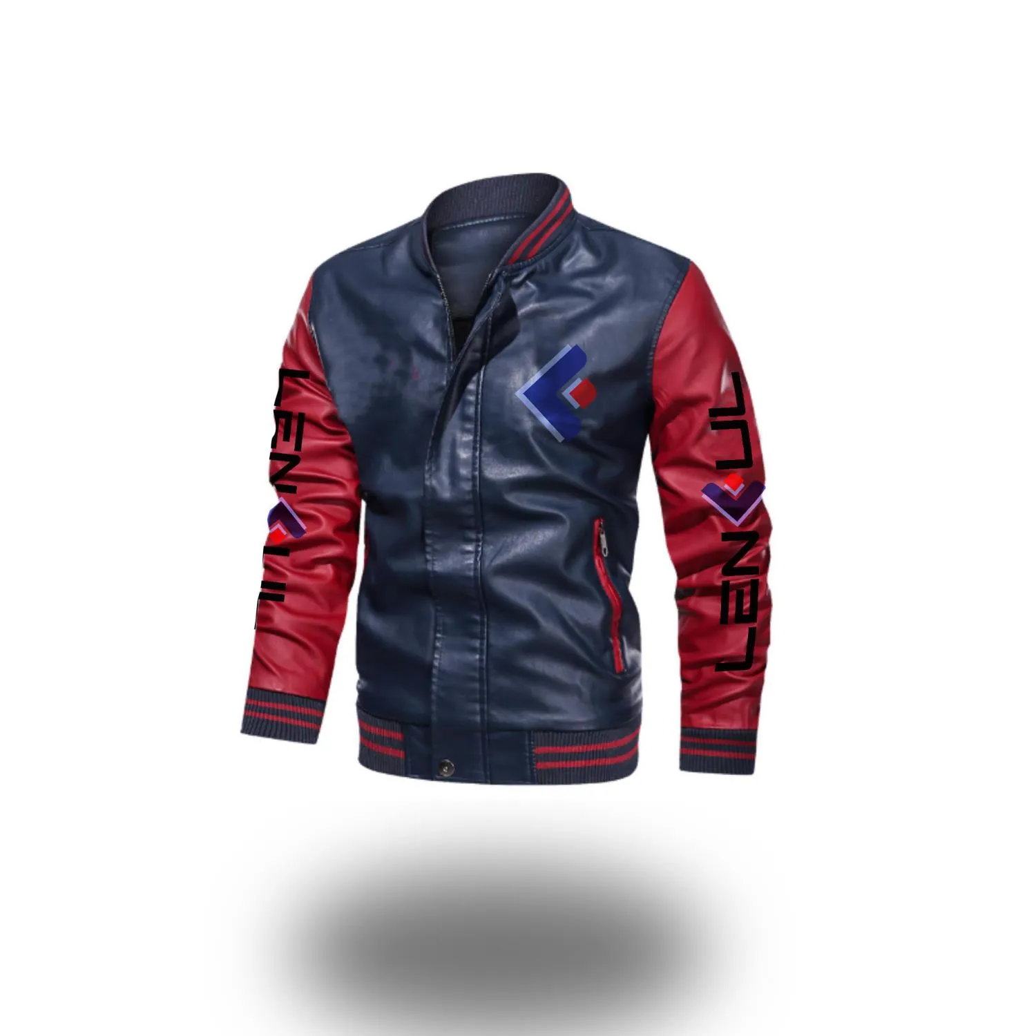 2D Leather Bomber Jacket