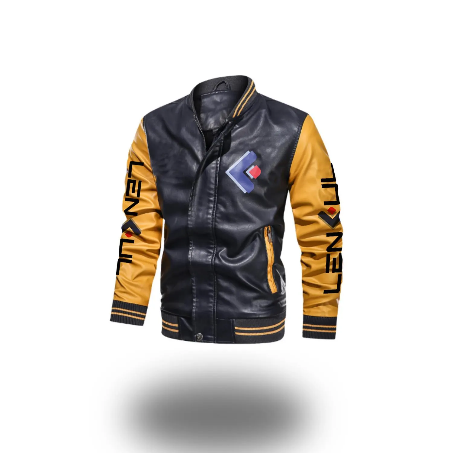 2D Leather Bomber Jacket