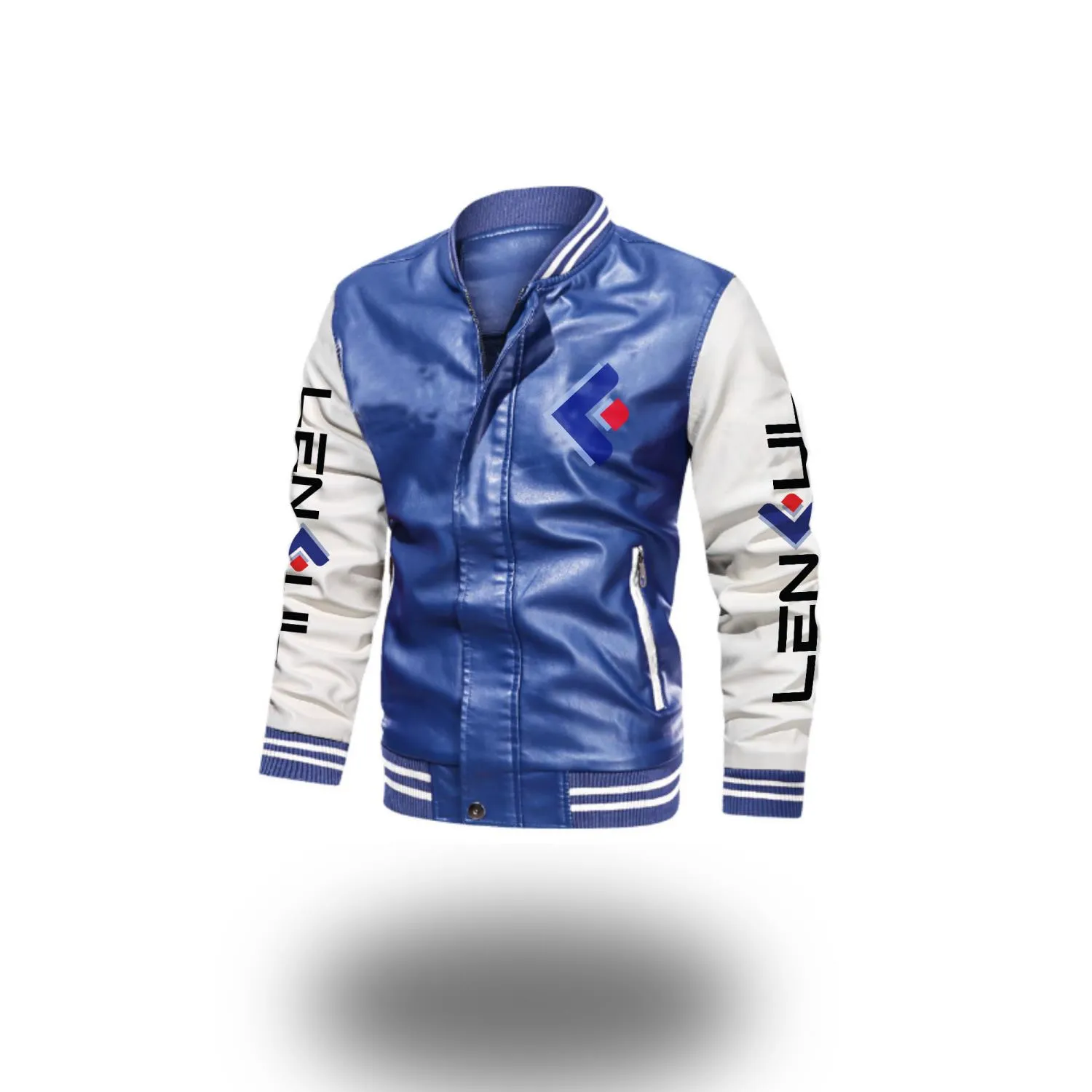 2D Leather Bomber Jacket