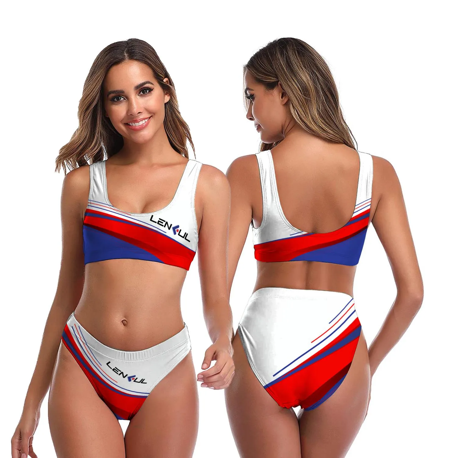 3D High-Waisted Bikini