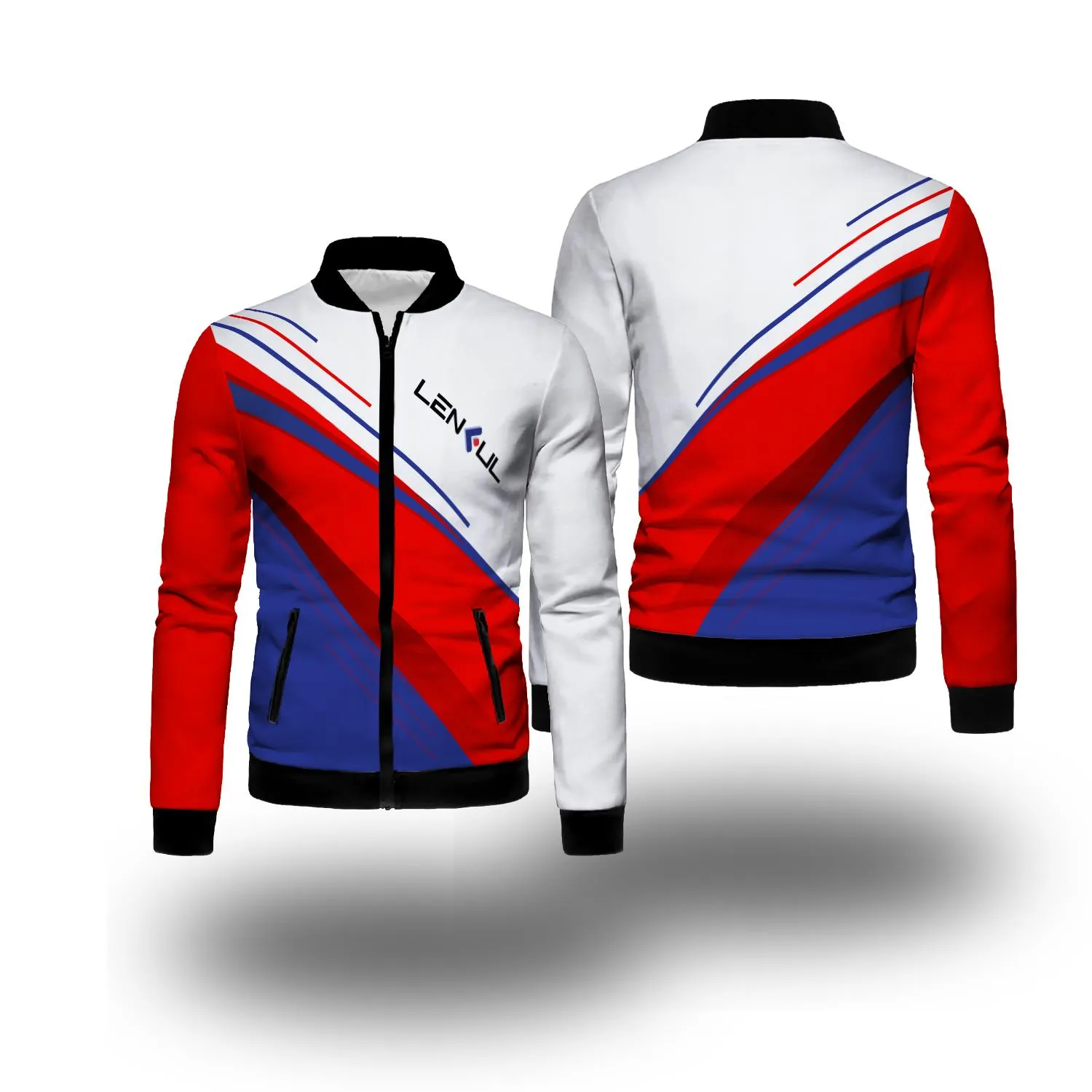 3D Varsity Zipper Tracksuit Set