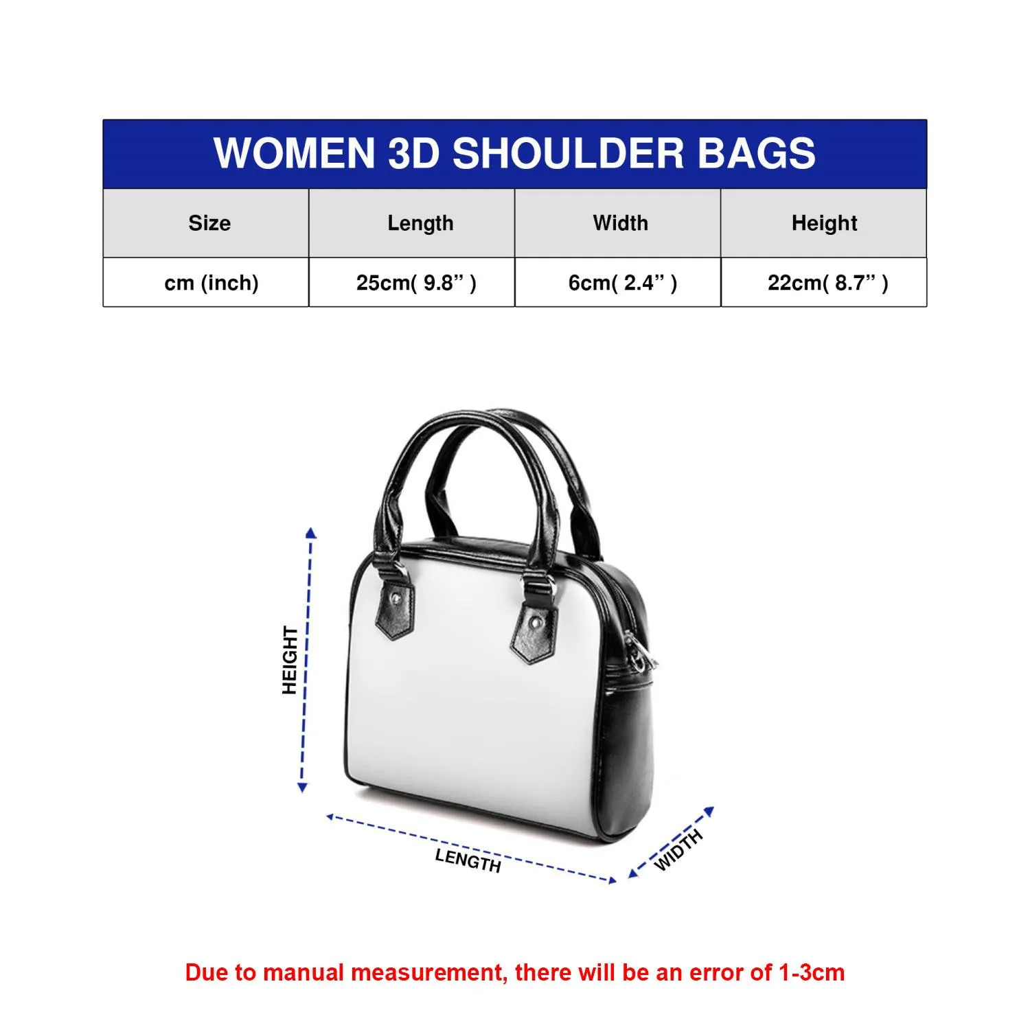 3D Women's Shoulder Bag