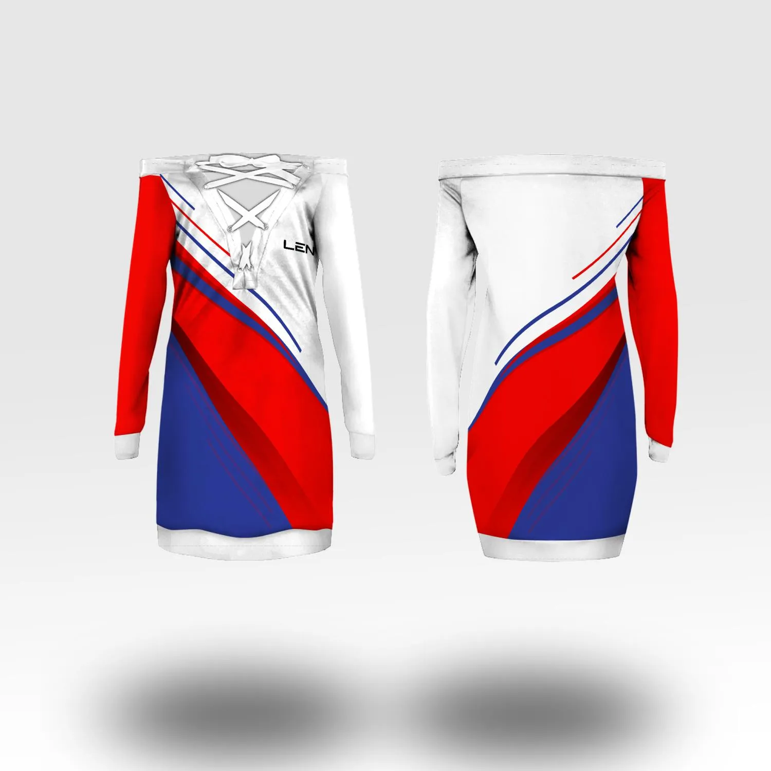 3D Off Shoulder Dress