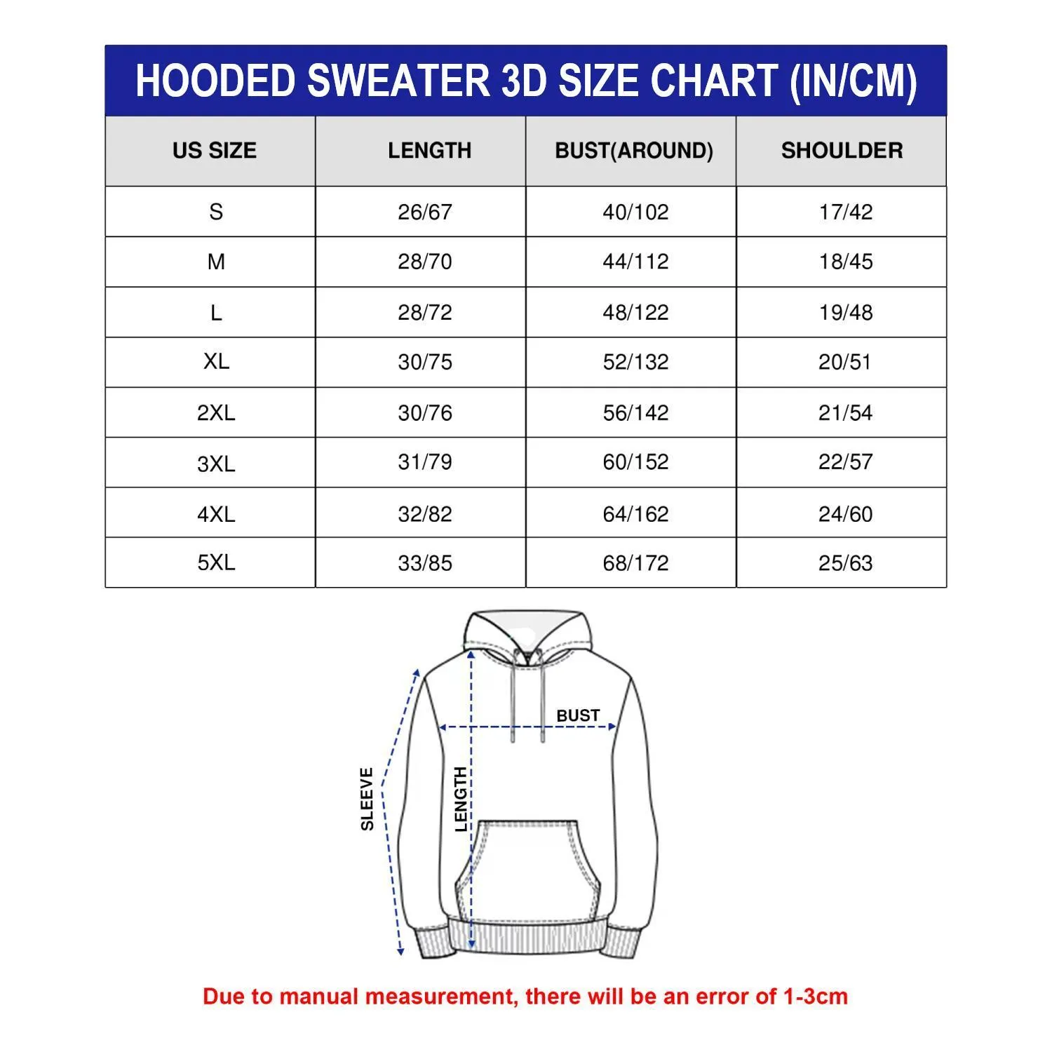 3D Hooded Sweater