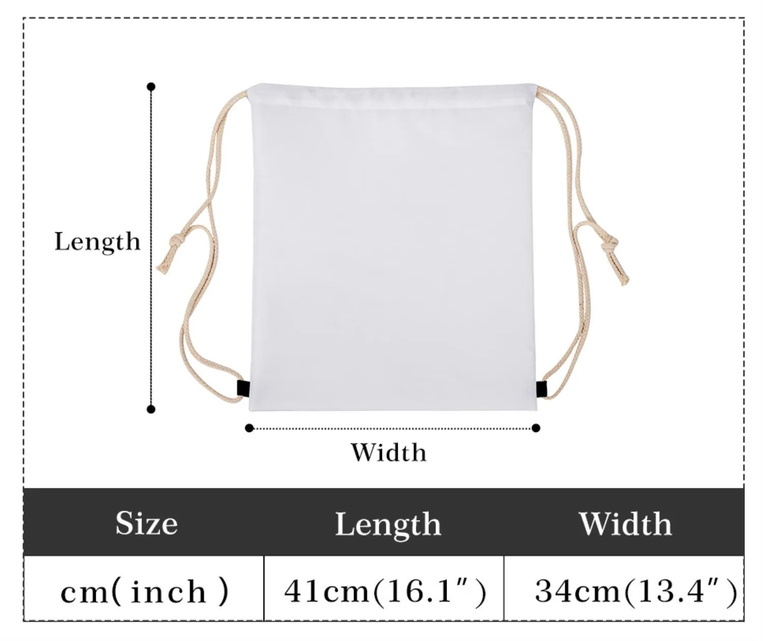 3D Drawstring Bag