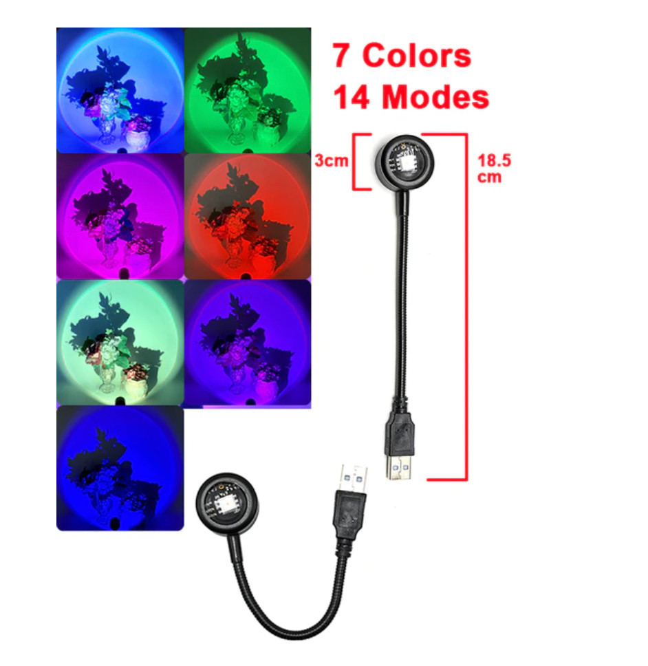 Sunset Lamp Sunset Projector Mood Light