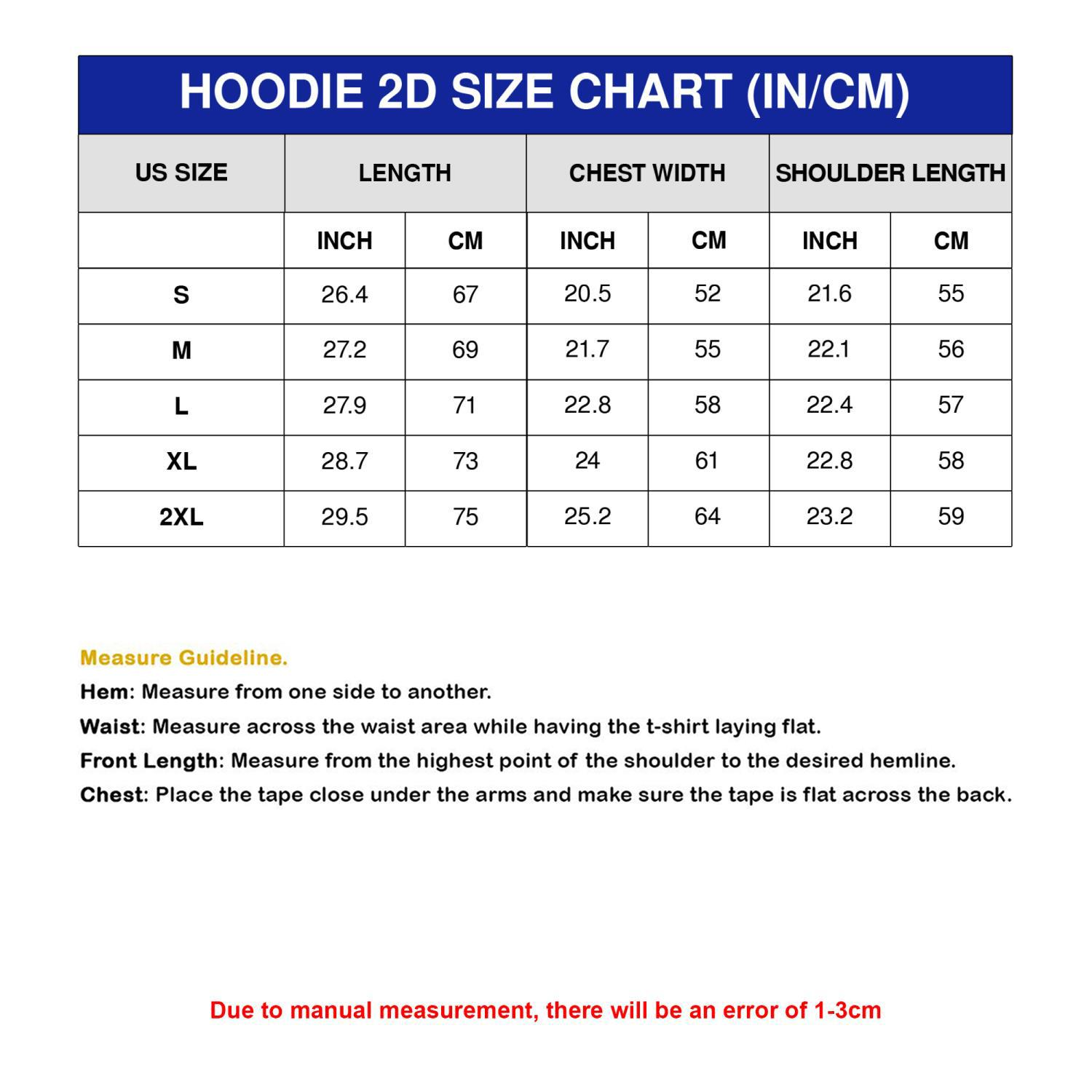 2D Hoodie (AS Size)