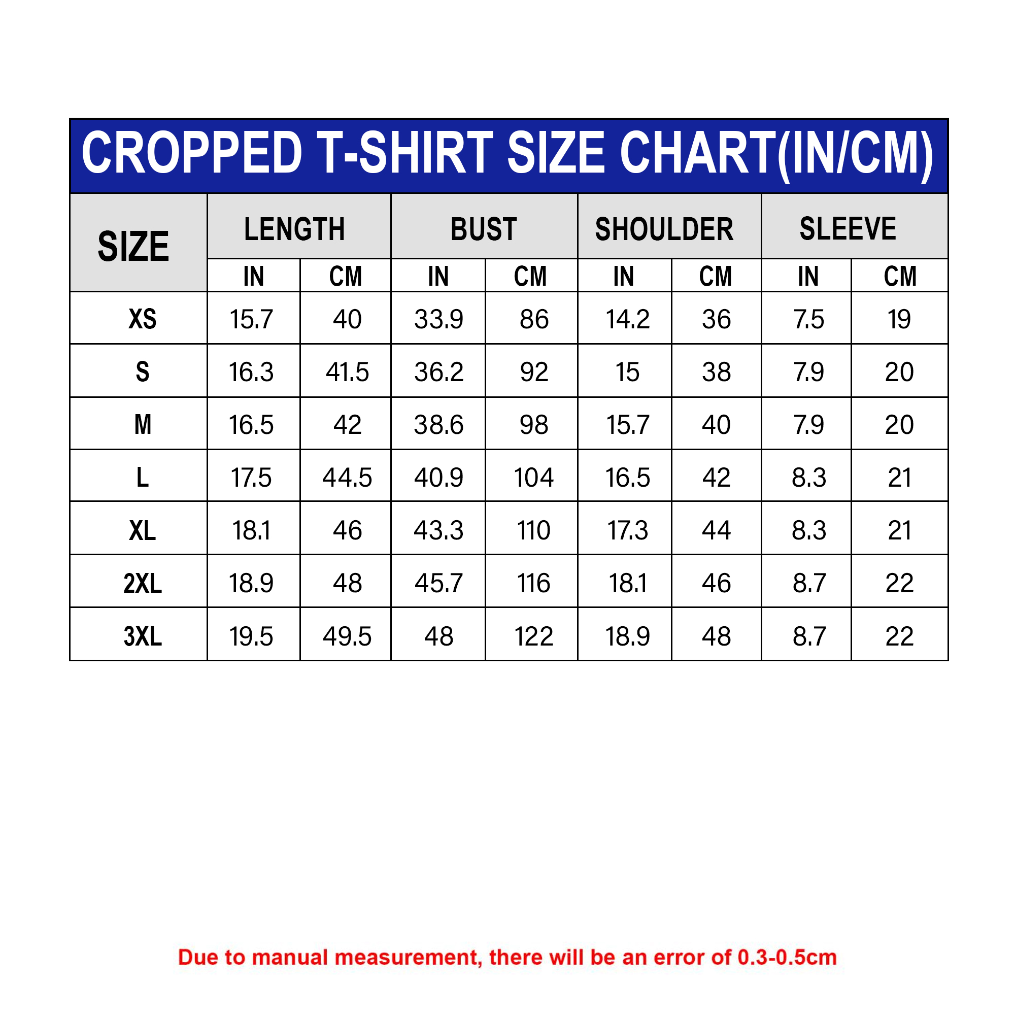 3D Crop-Top T-Shirt