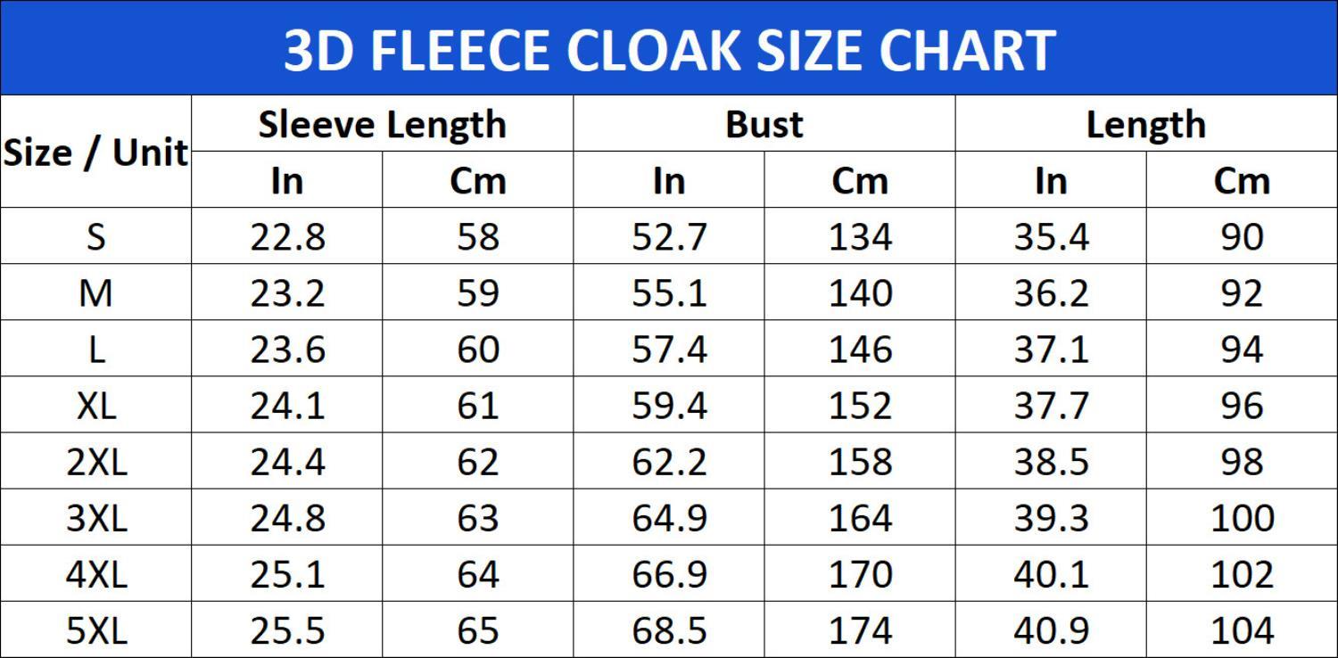 3D Fleece Cloak