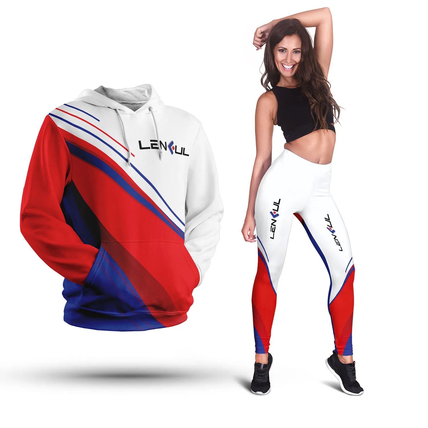 3D Hoodie and Leggings Set