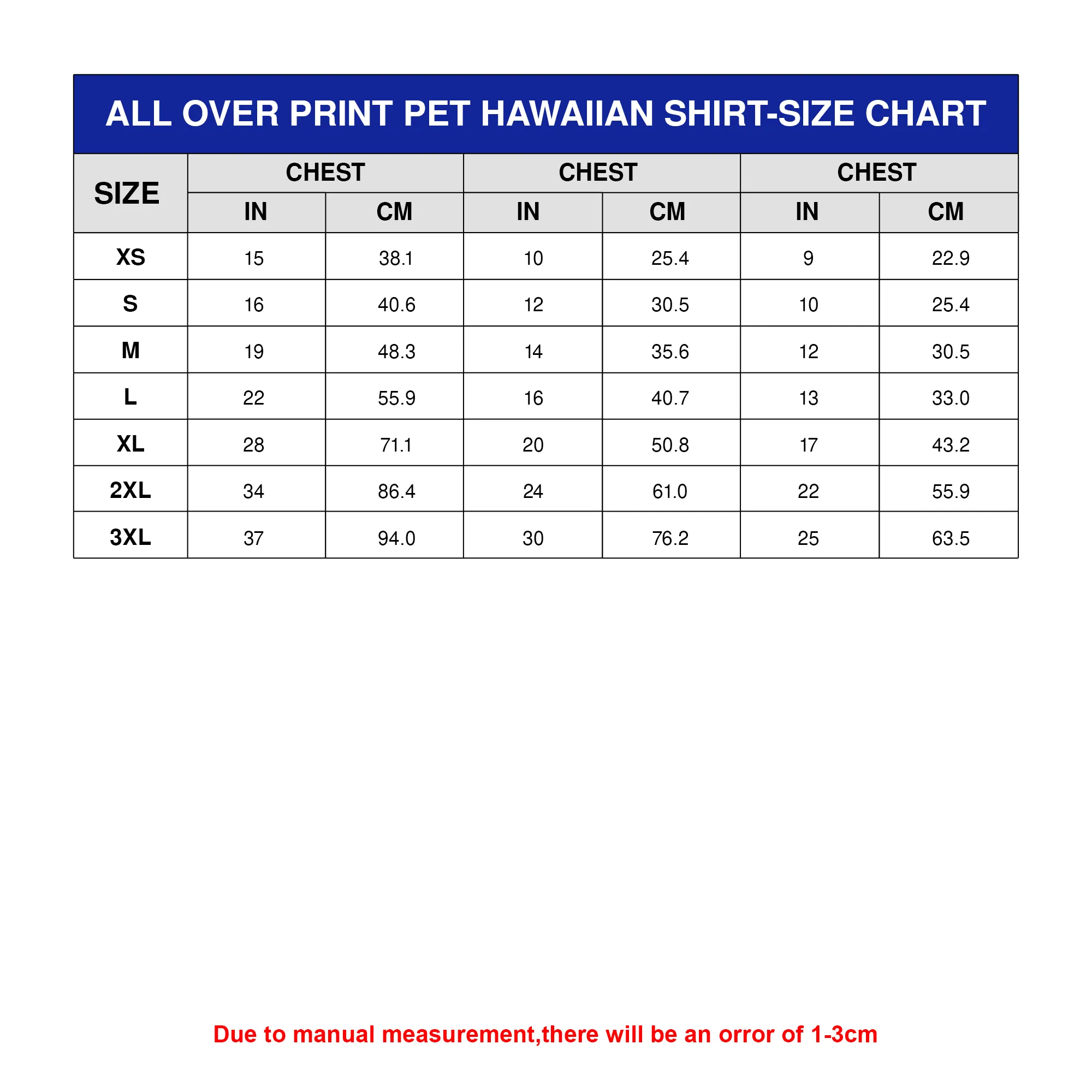 VN All Over Print Pet Hawaiian Shirt