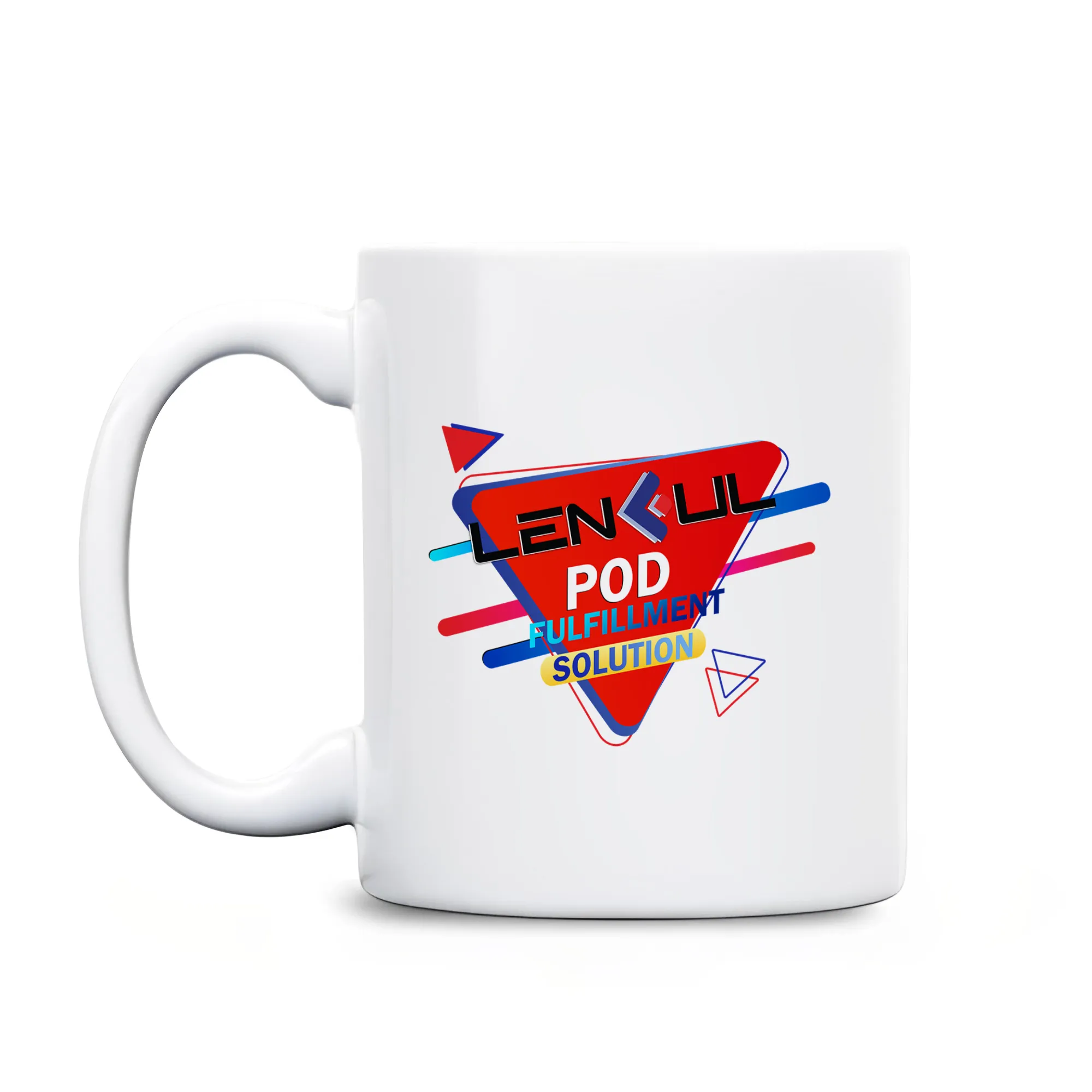 US White Ceramic Mug 11 Oz