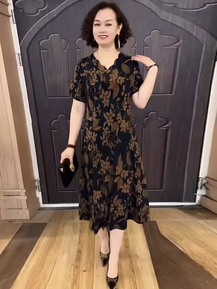 Short Sleeve Button Dress