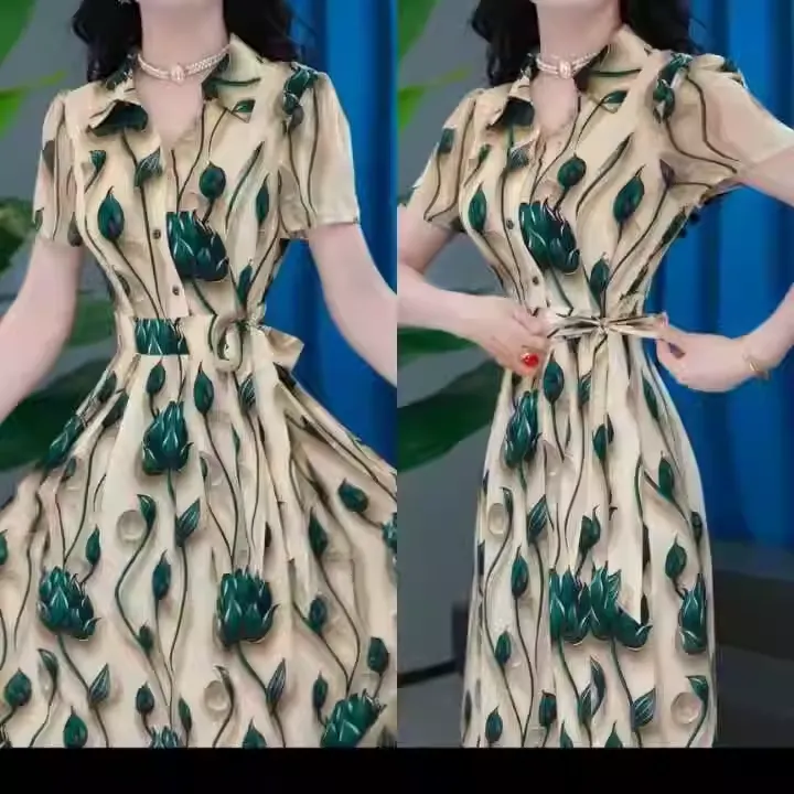 Long Dress With Belt 3