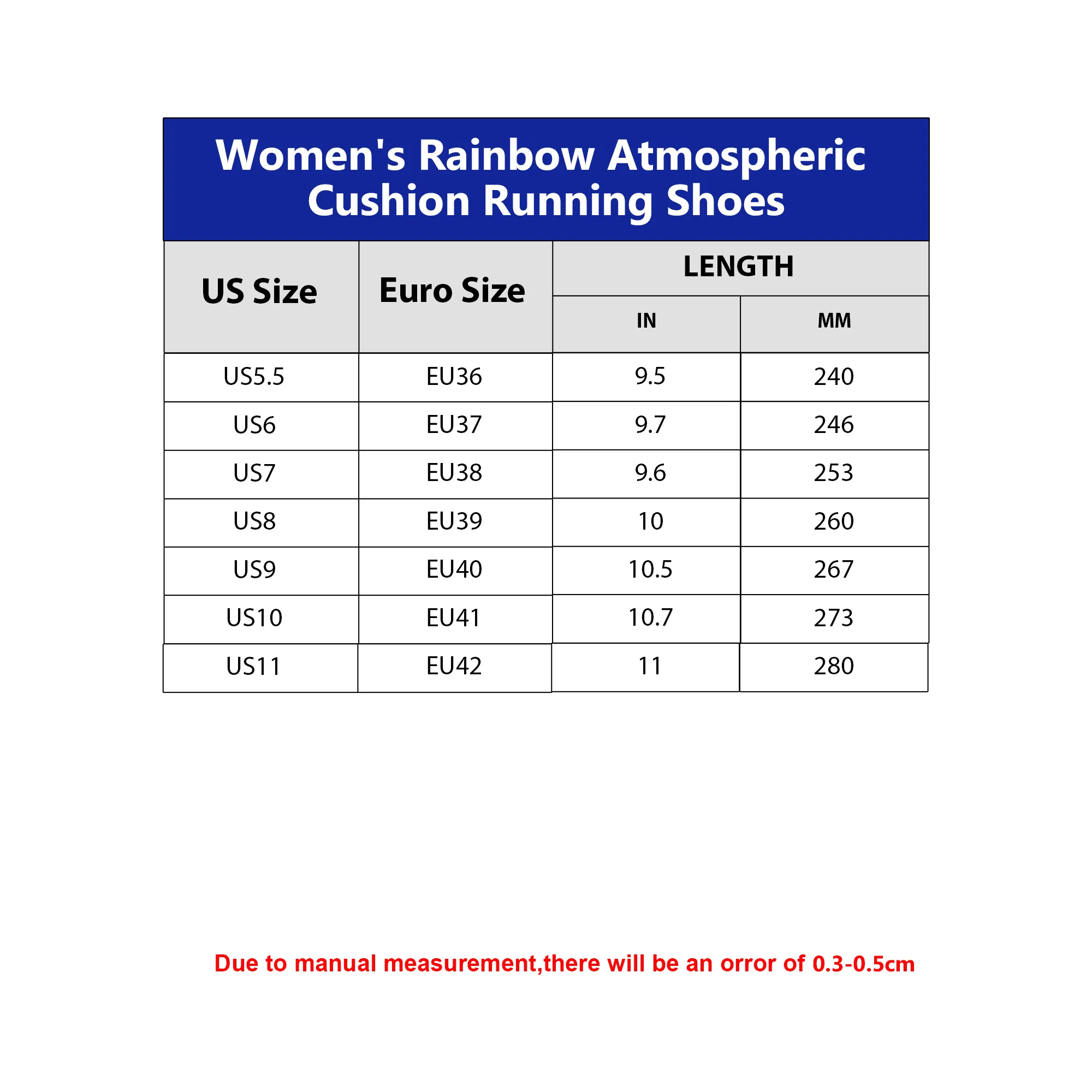 Women's Rainbow Atmospheric Cushion Running Shoes