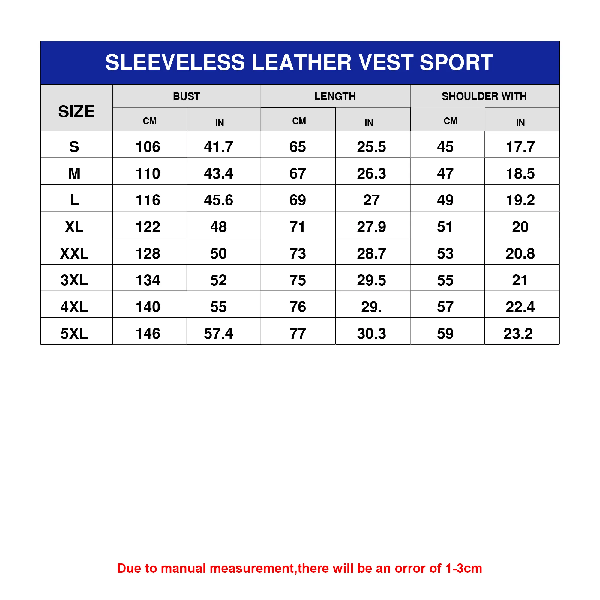 Sleeveless Leather Vest Sport