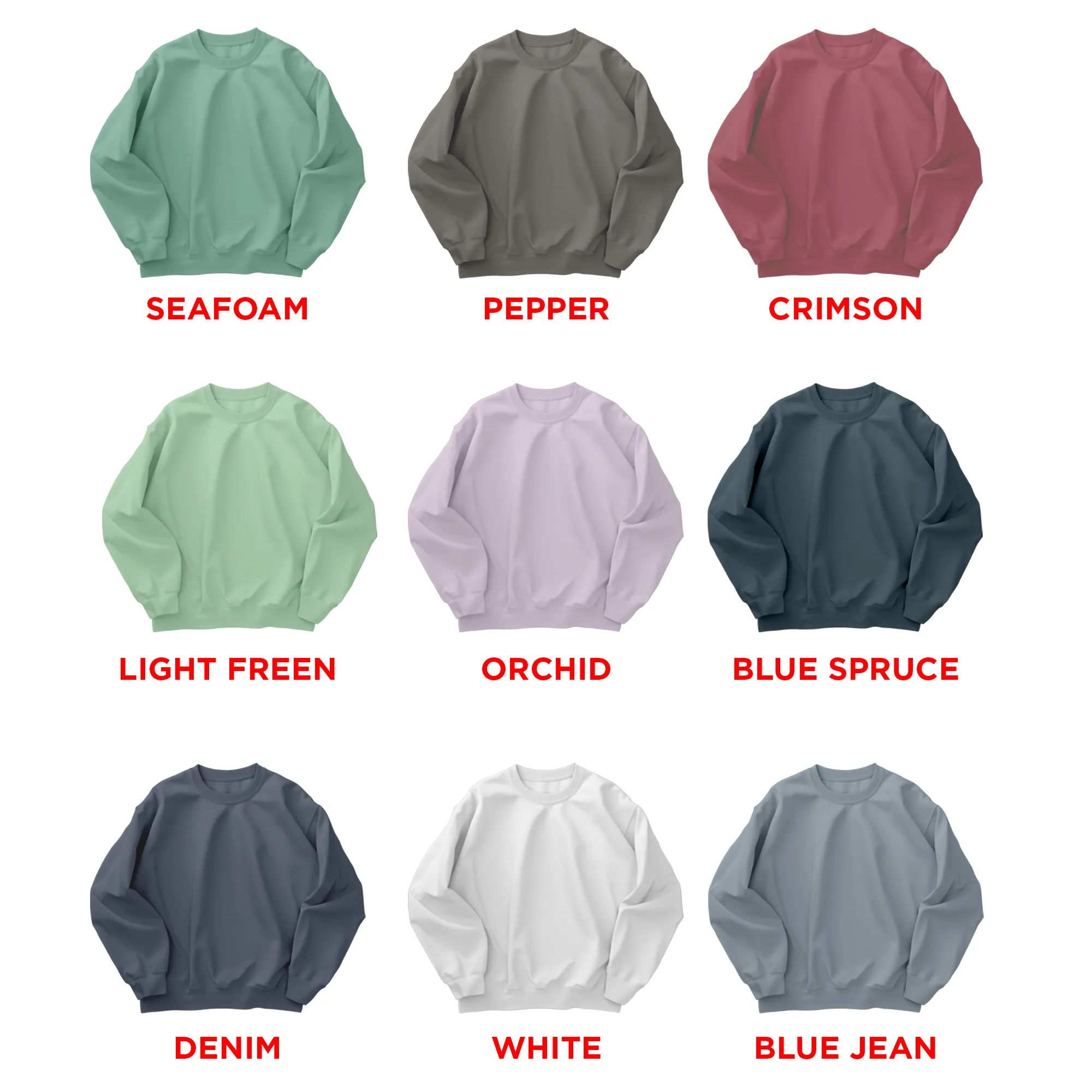 US Comfort Colors Crewneck Sweatshirt 