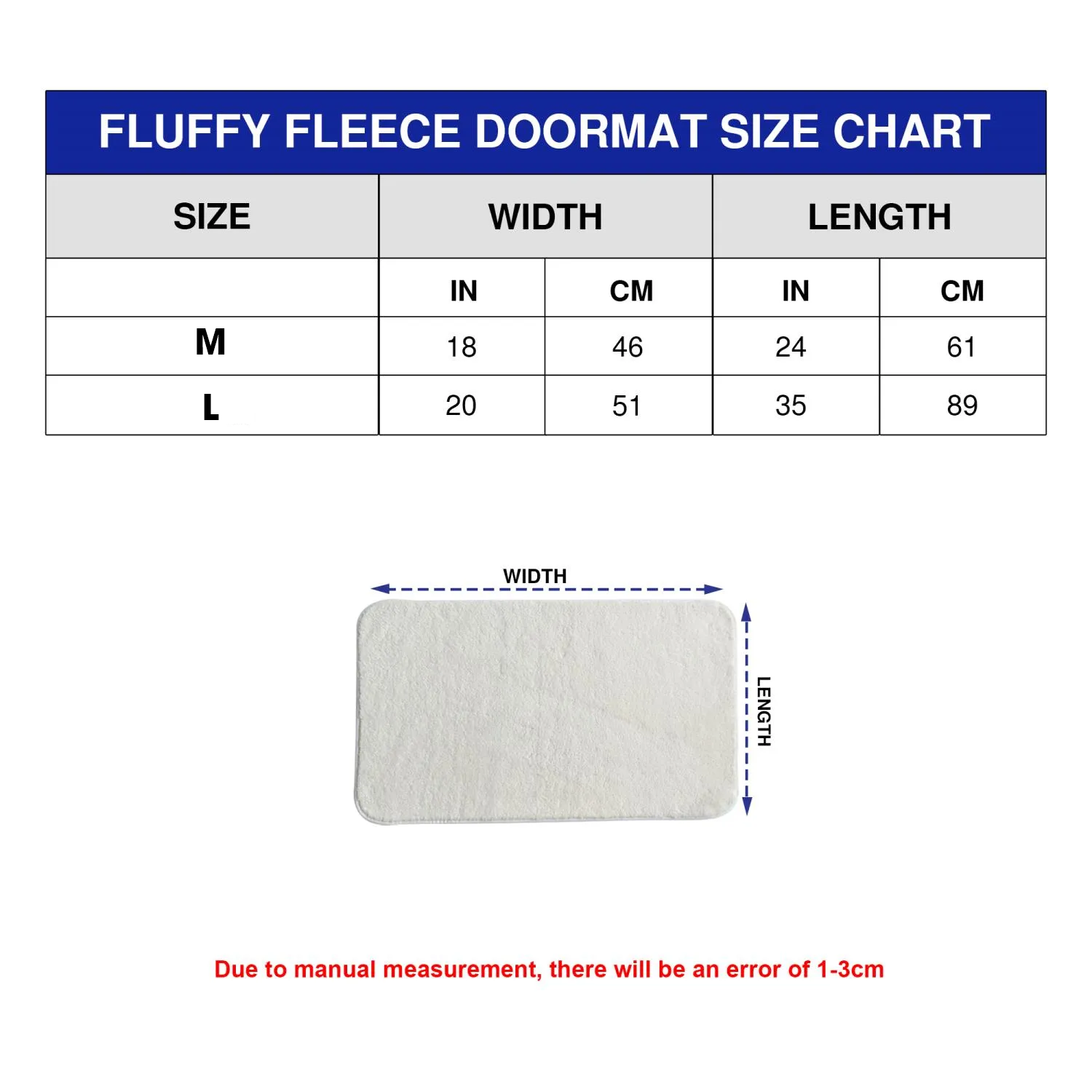 Fluffy Fleece Doormat