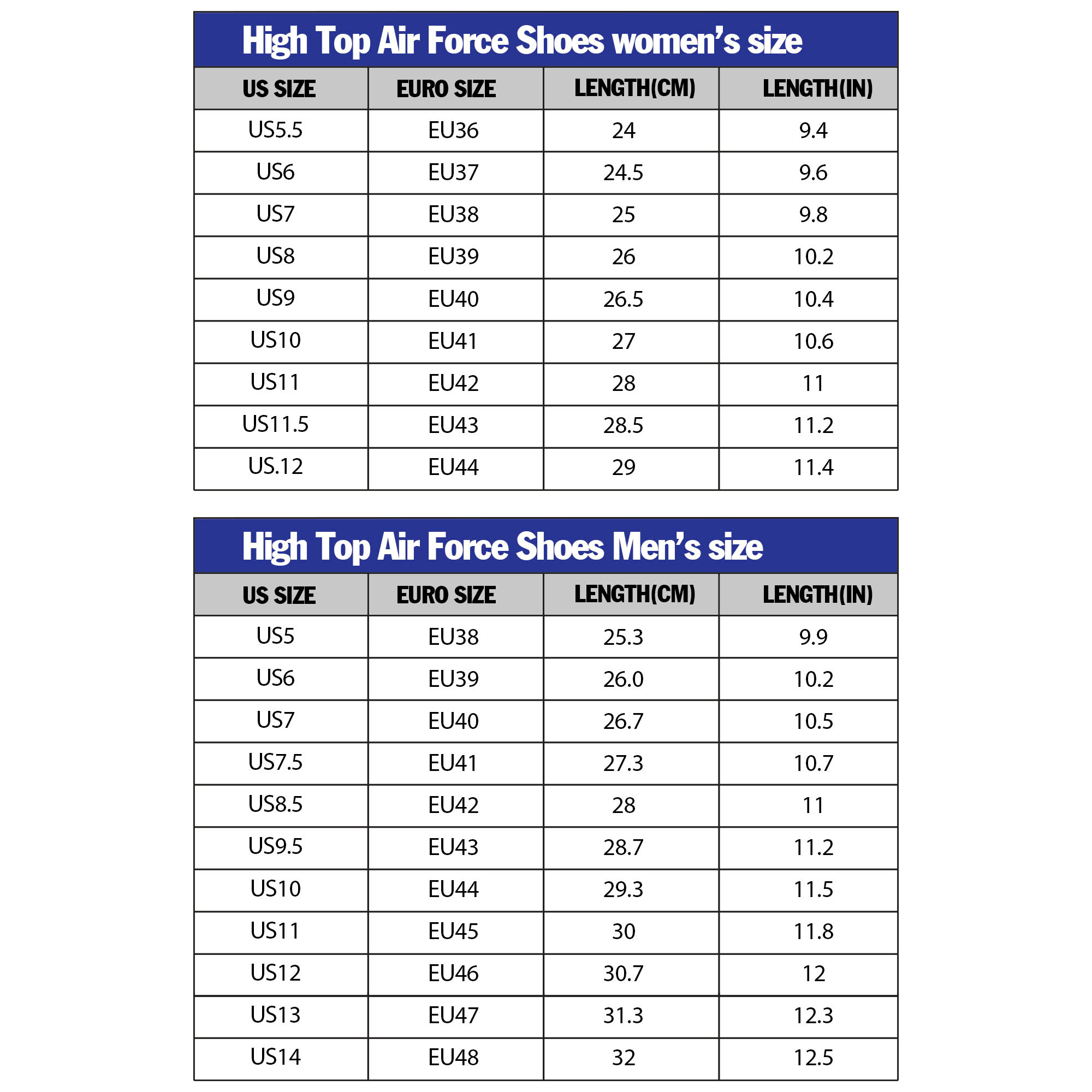 High Top Air Force Shoes