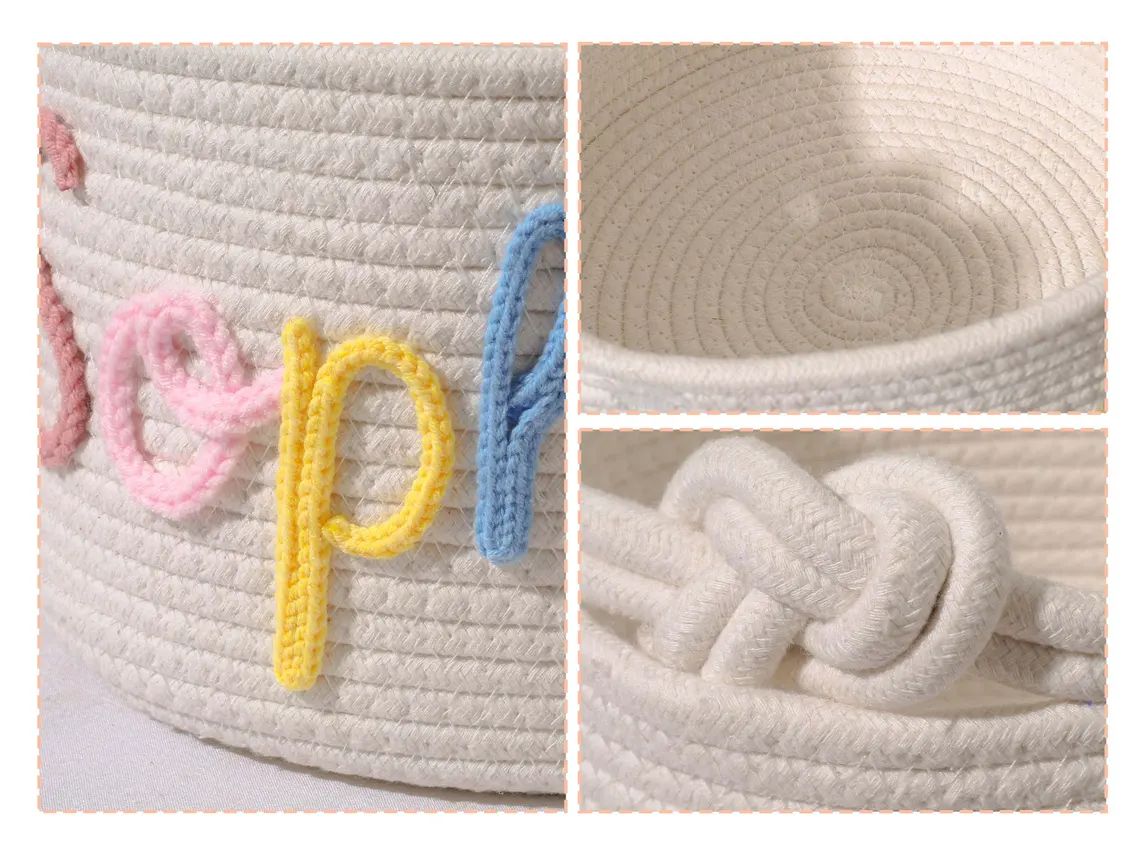 Hand Embroidery Baby Basket