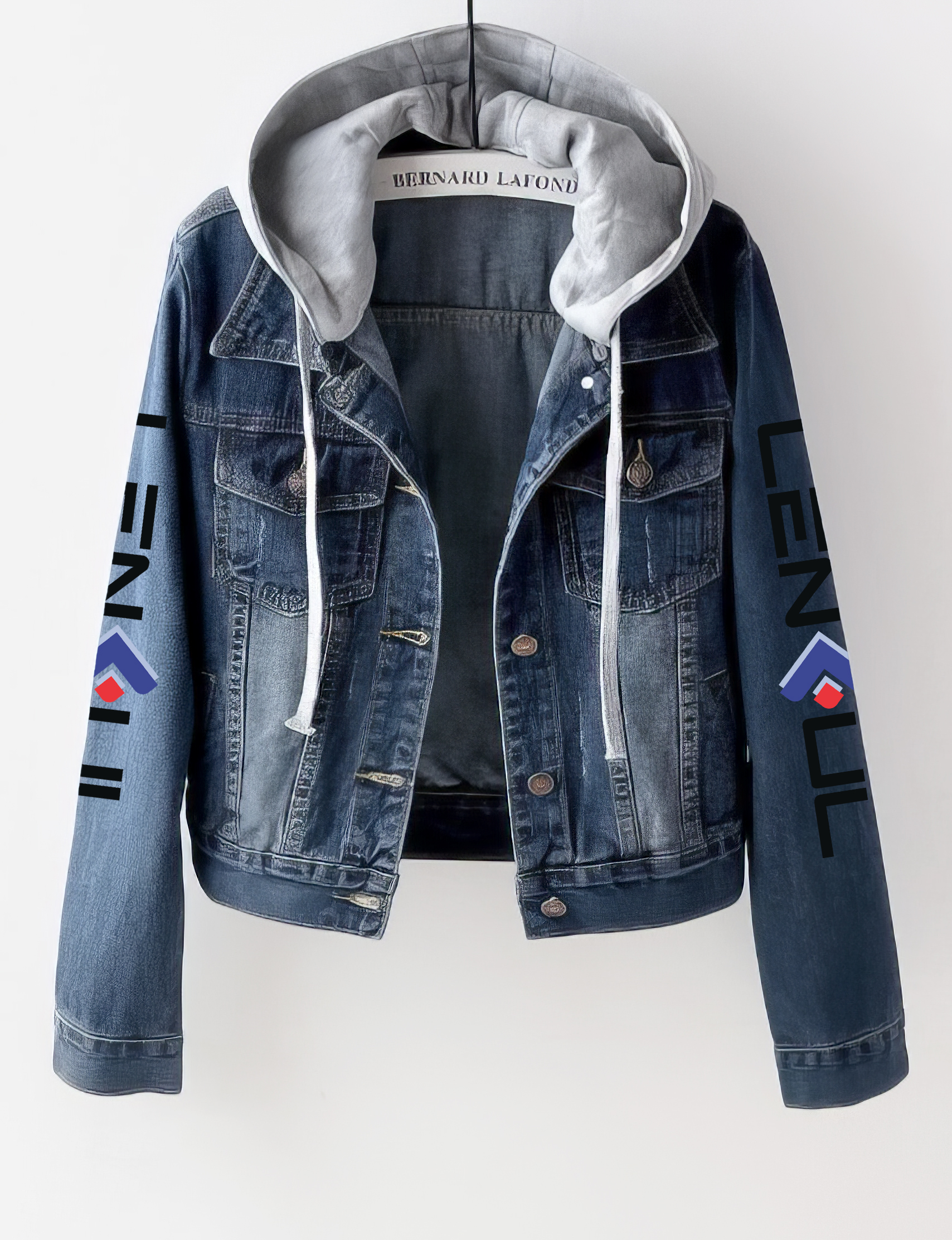 2D Hooded Denim Jacket
