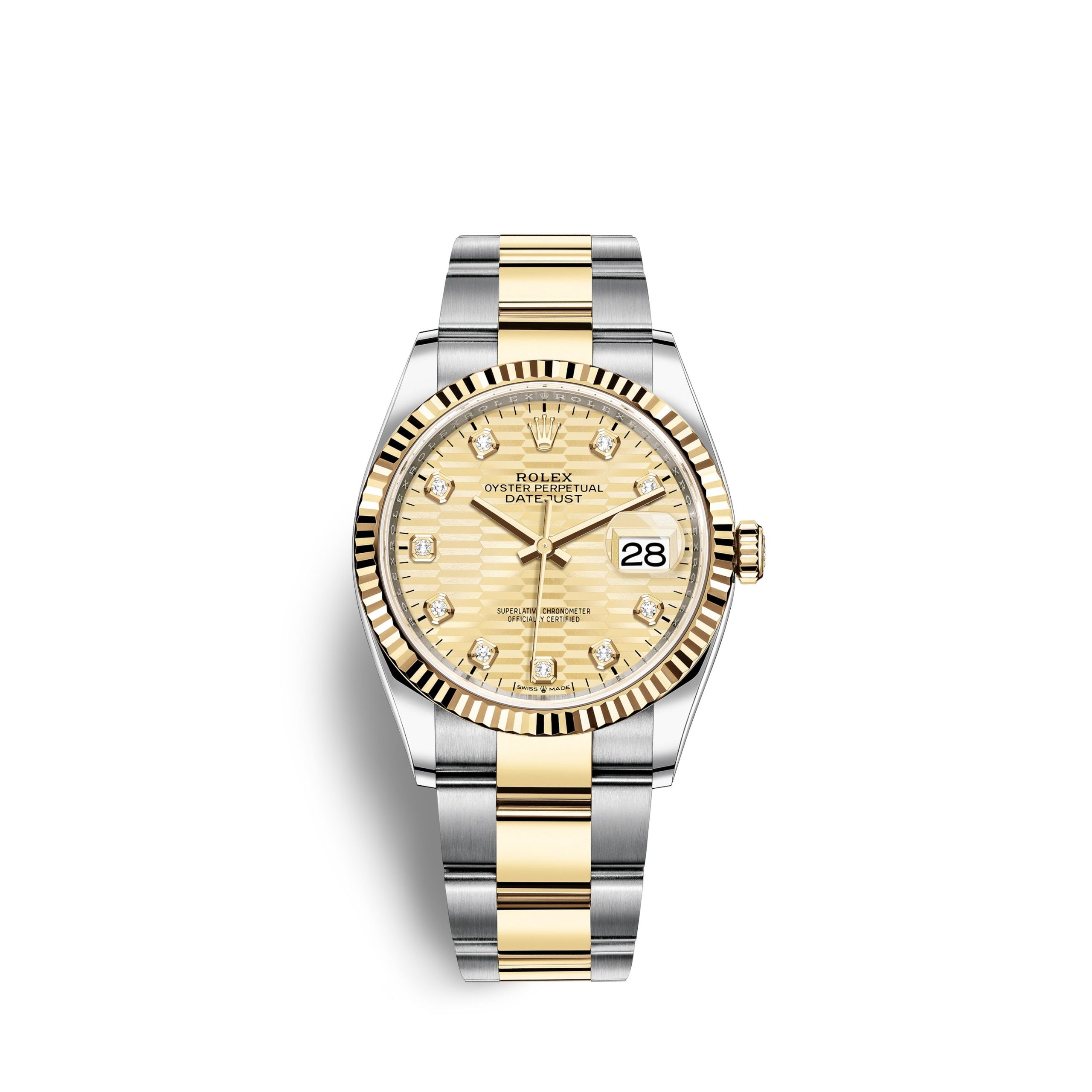 Rolex Datejust 36mm, Oystersteel and 18k Yellow Gold, Ref# 126233-0046 Watch