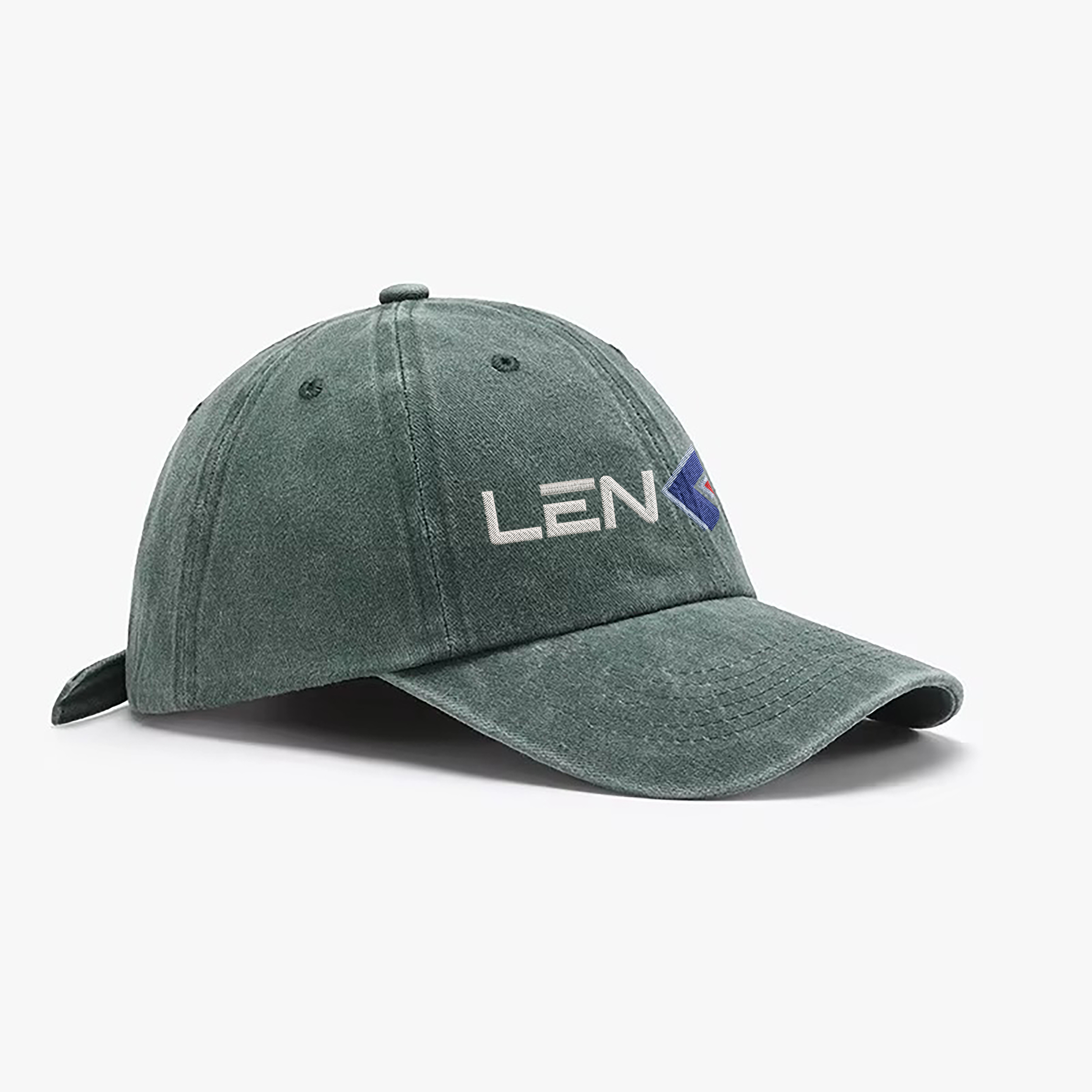 VN Embroidered Denim Cap