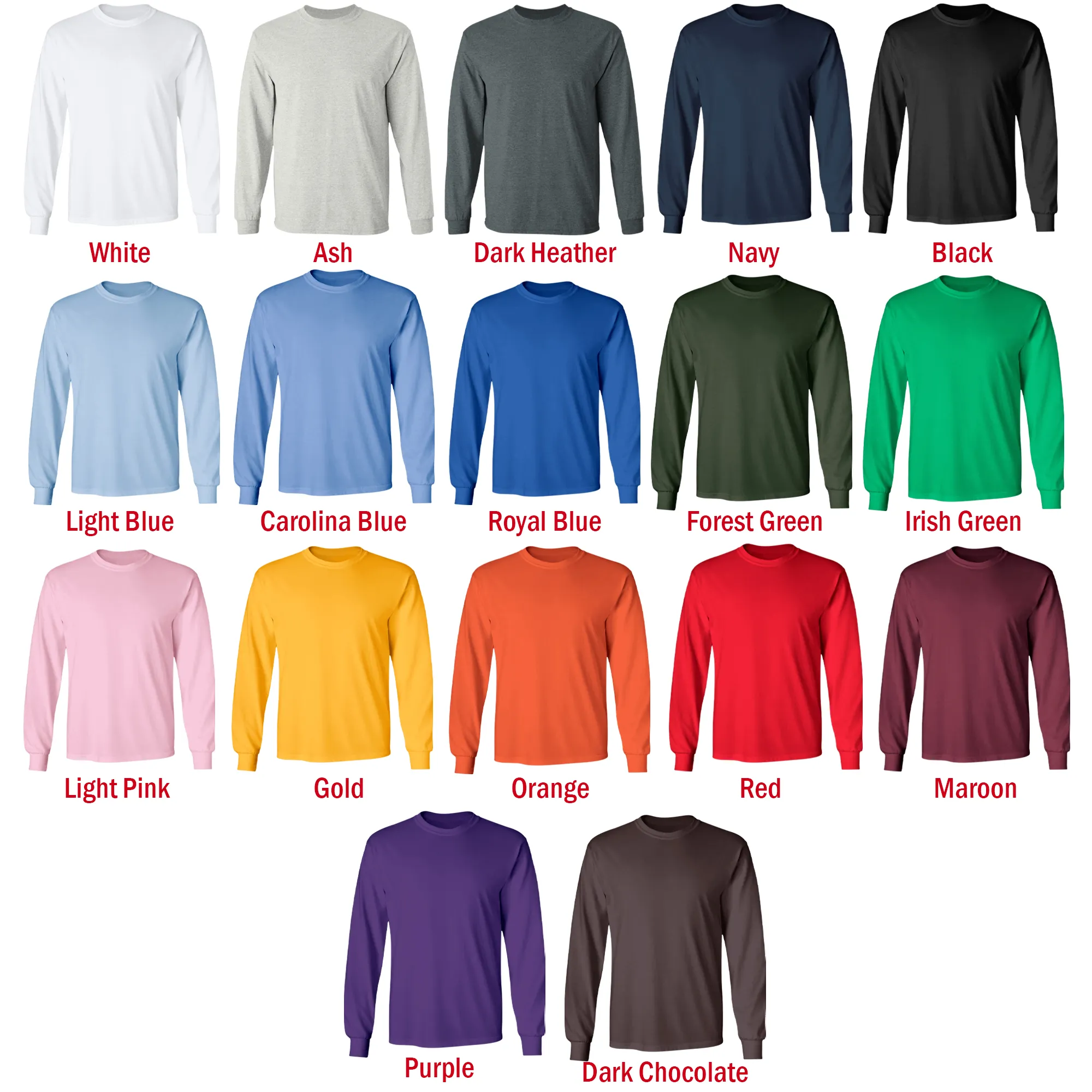 US Long Sleeve T-Shirt 2D (DTG)