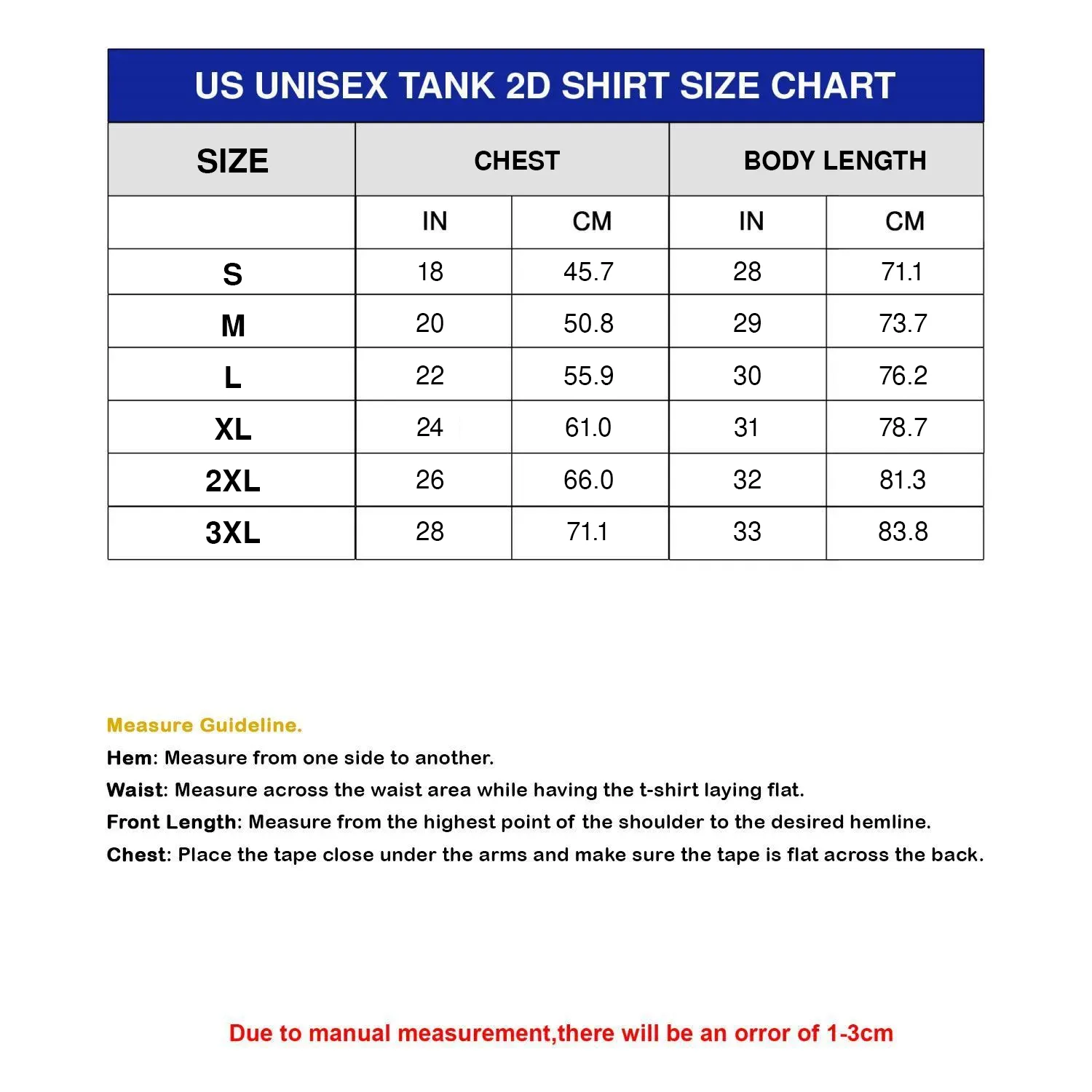 US Unisex Tank 2D (DTG)