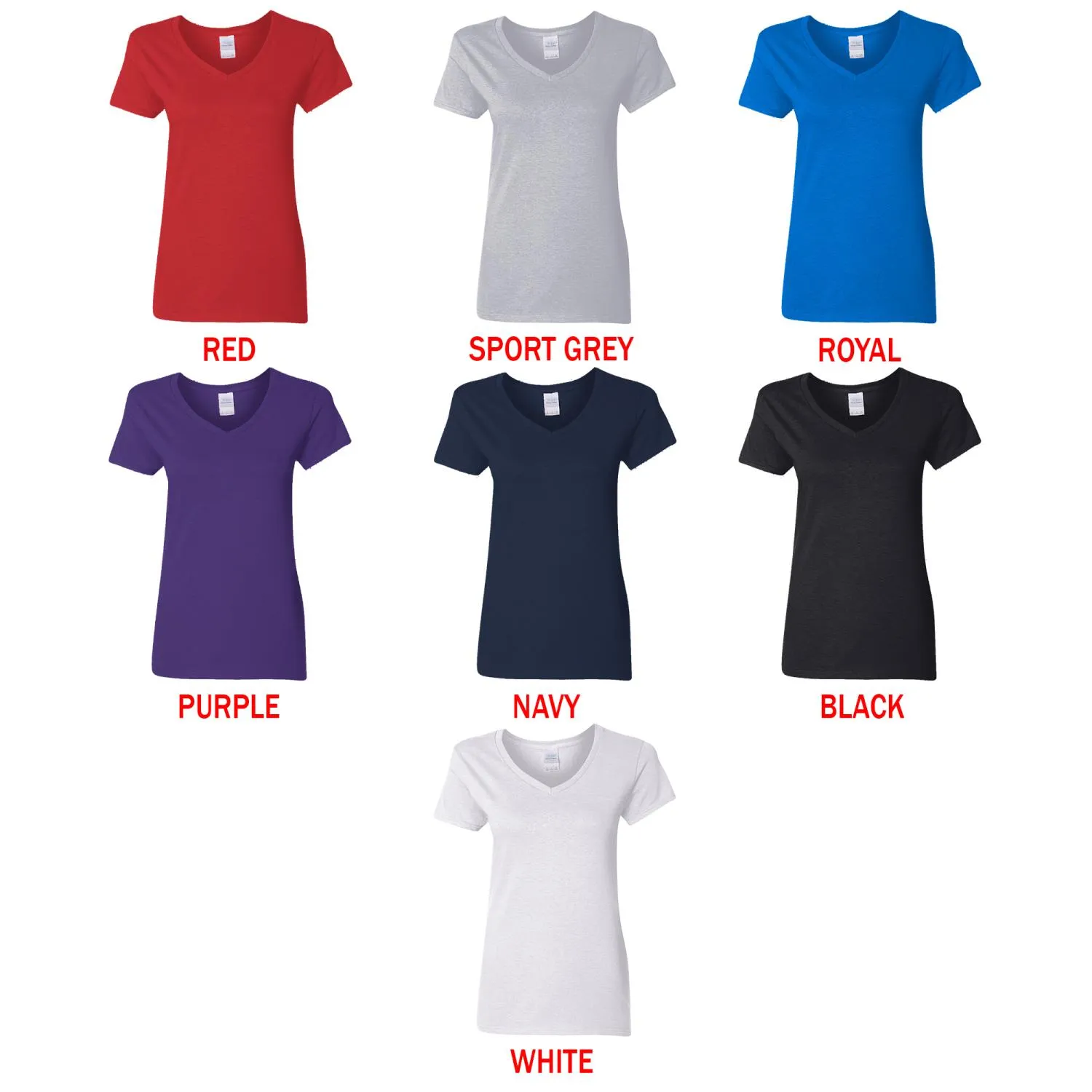 US Women's V-Neck T-Shirt 2D (DTG)