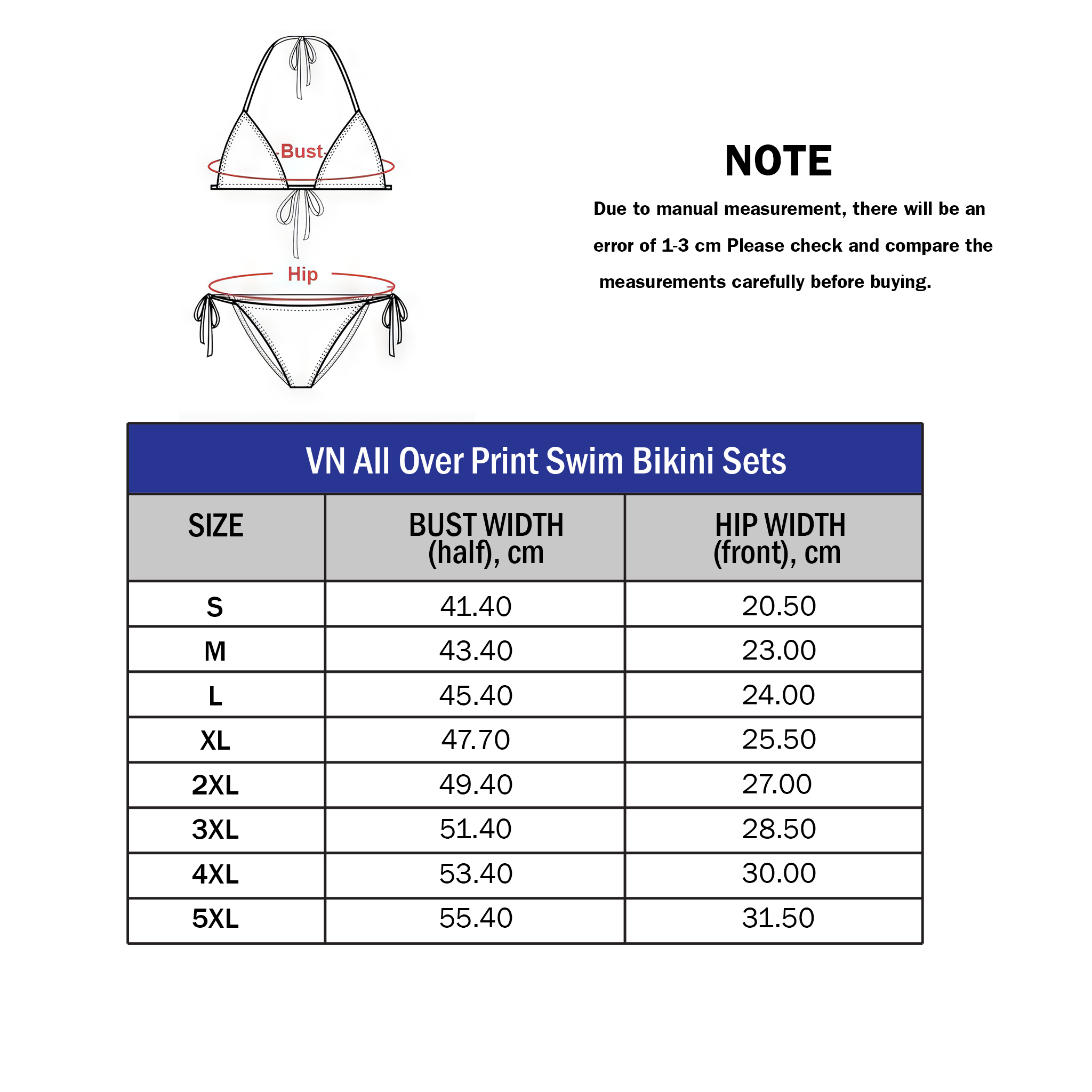 VN All Over Print String Bikini