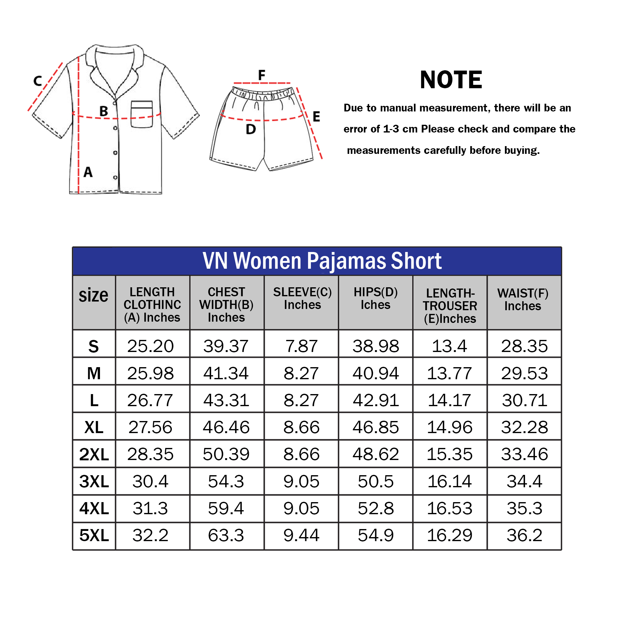 VN Women Pajamas Short