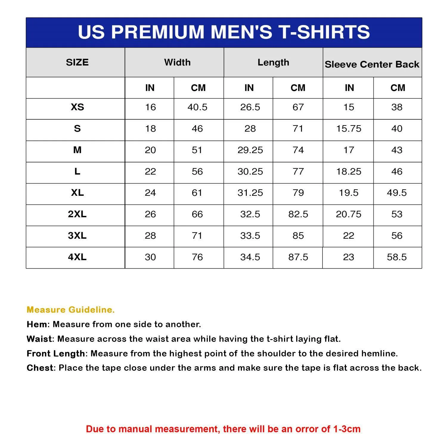 US Bella Canvas Unisex T-Shirt (DTG)