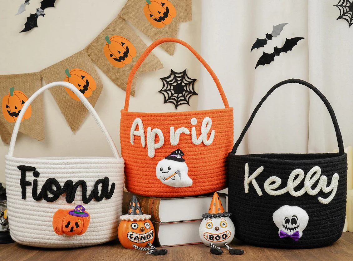 Embroidered Trick or Treat Bag