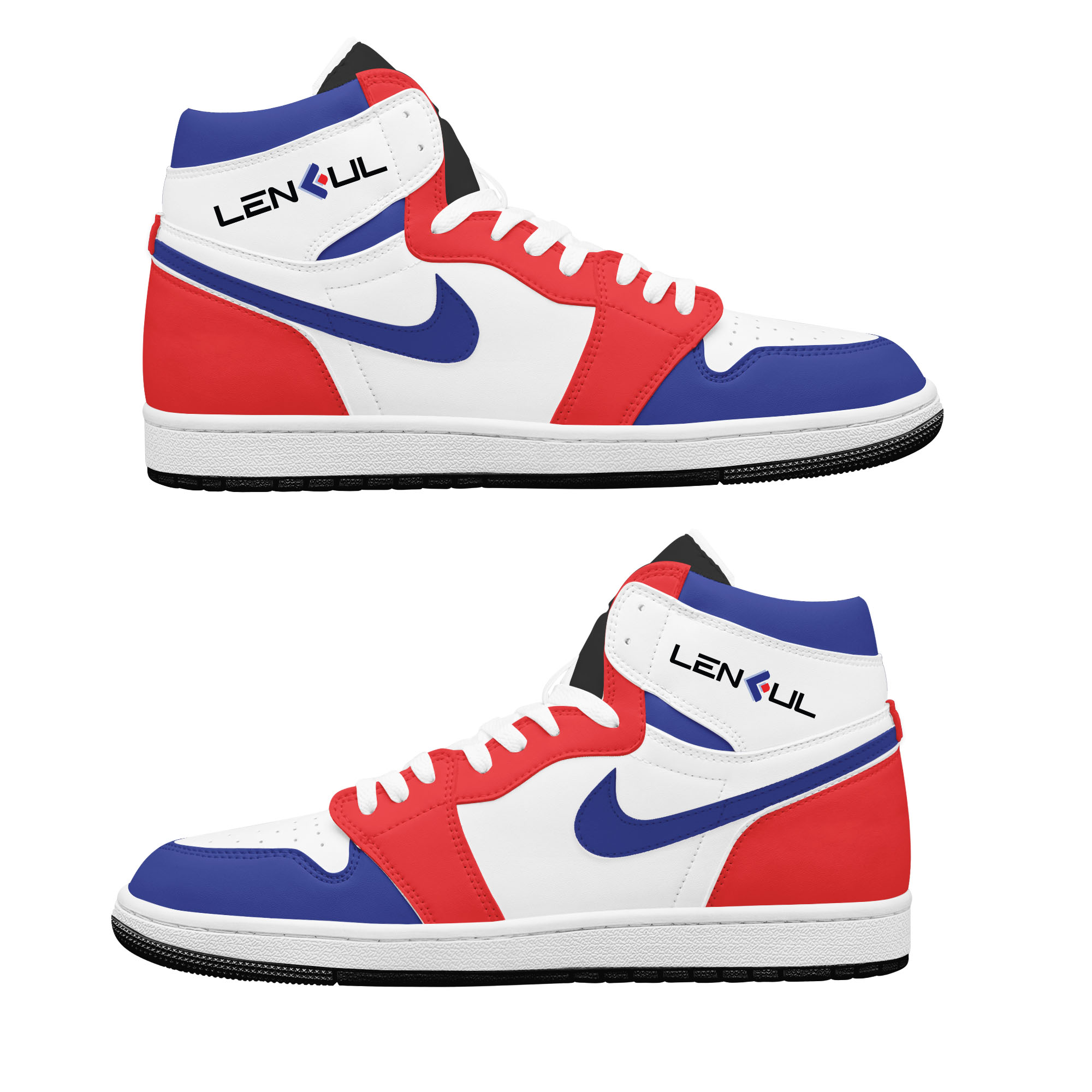 Custom Nike Logo AJ High Top Shoes