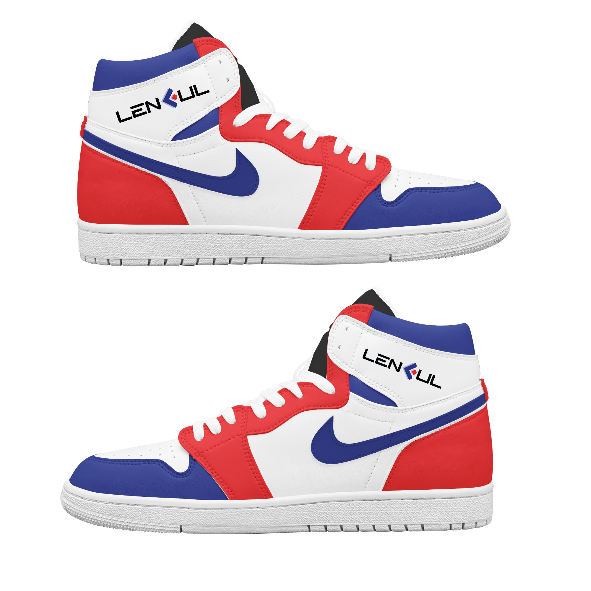 Custom Nike Logo AJ High Top Shoes