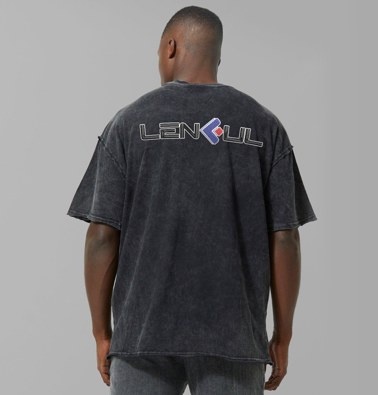 VN Embroidered Mineral Wash T-Shirt