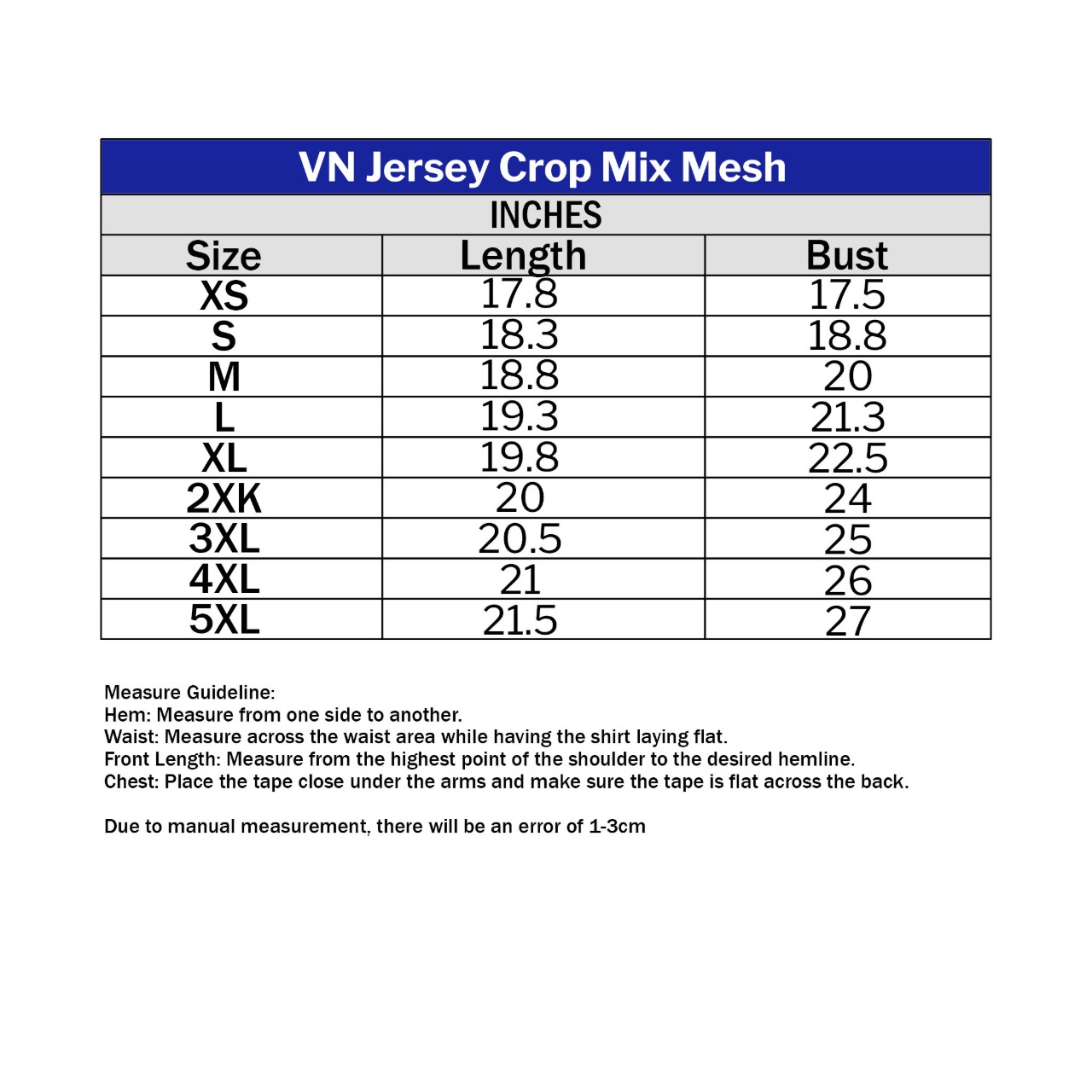 VN Jersey Crop Mix Mesh