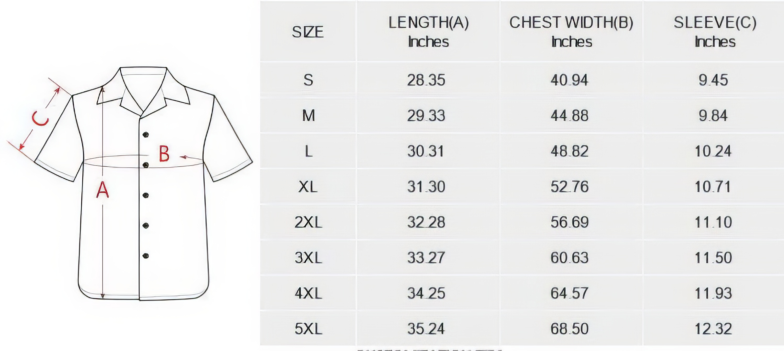 US Men's Hawaiian Shirt