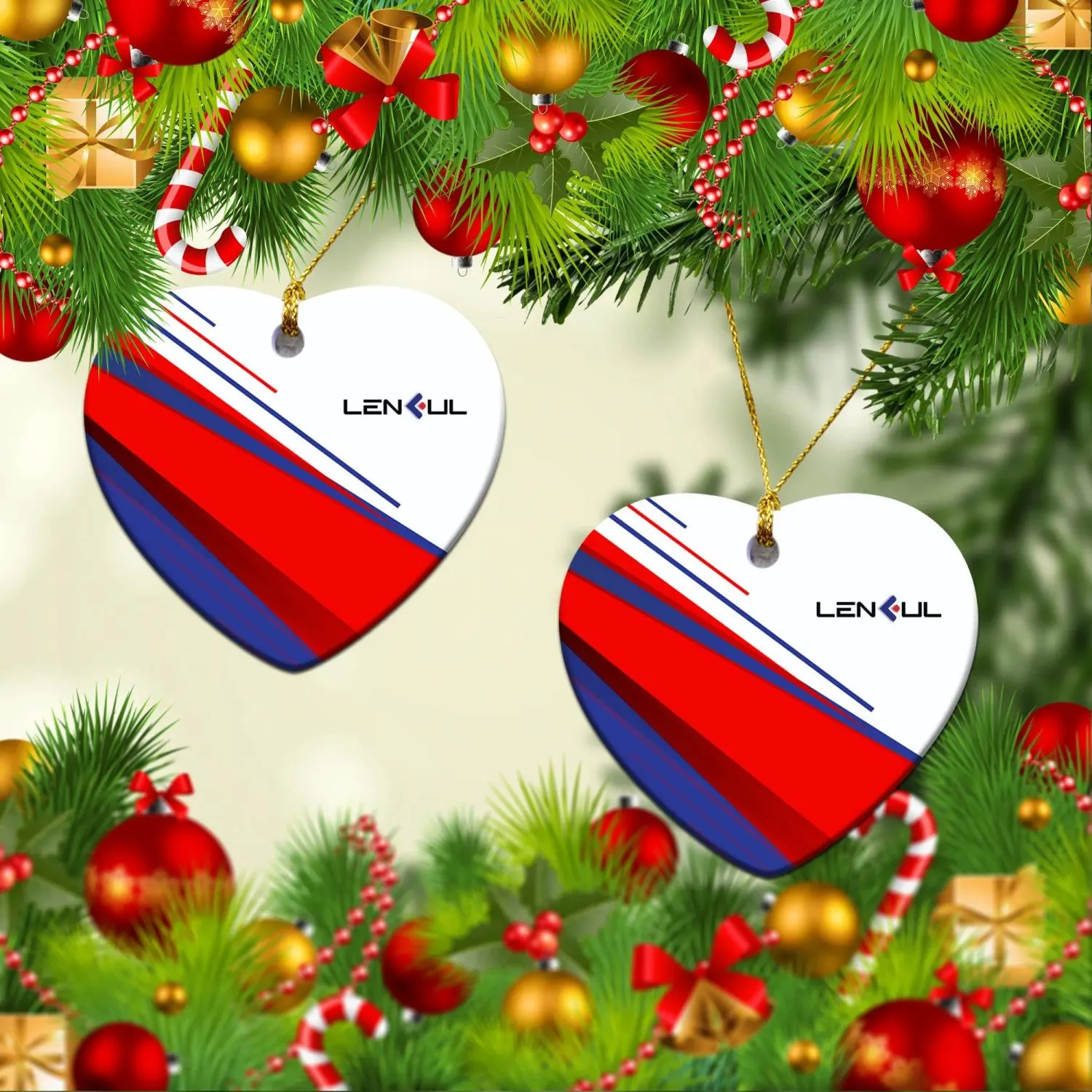 US Plastic Covering Wooden Ornaments