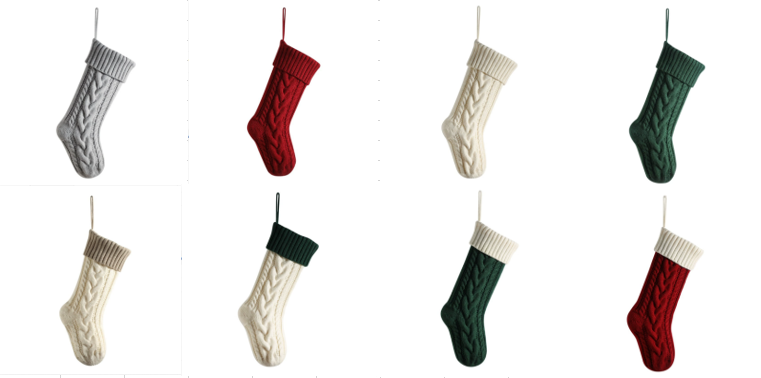 Embroidered Christmas Socks