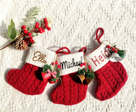 Christmas Socks With Charm 