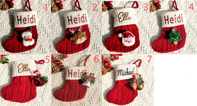 Christmas Socks With Charm 