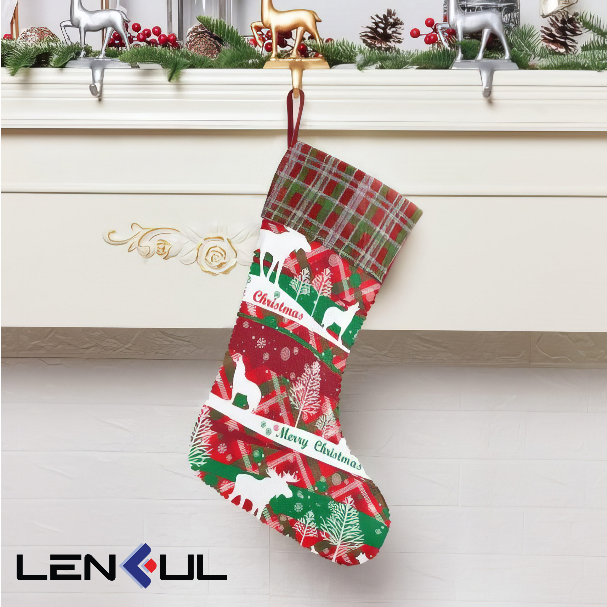 US Sequin Christmas Stocking