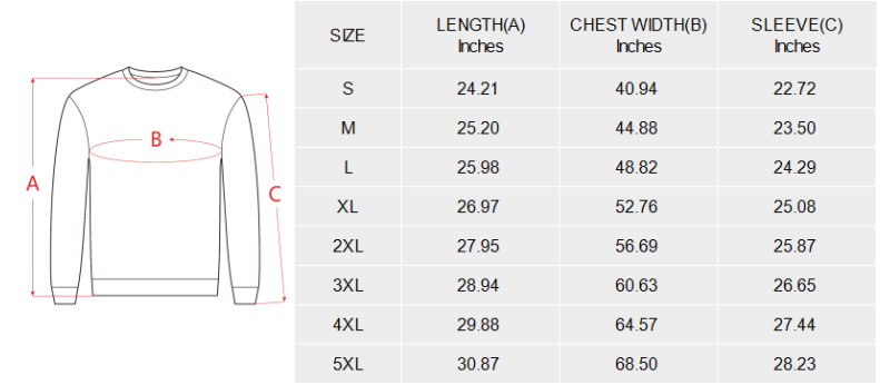 US 3D Fuzzy Sweatshirt 