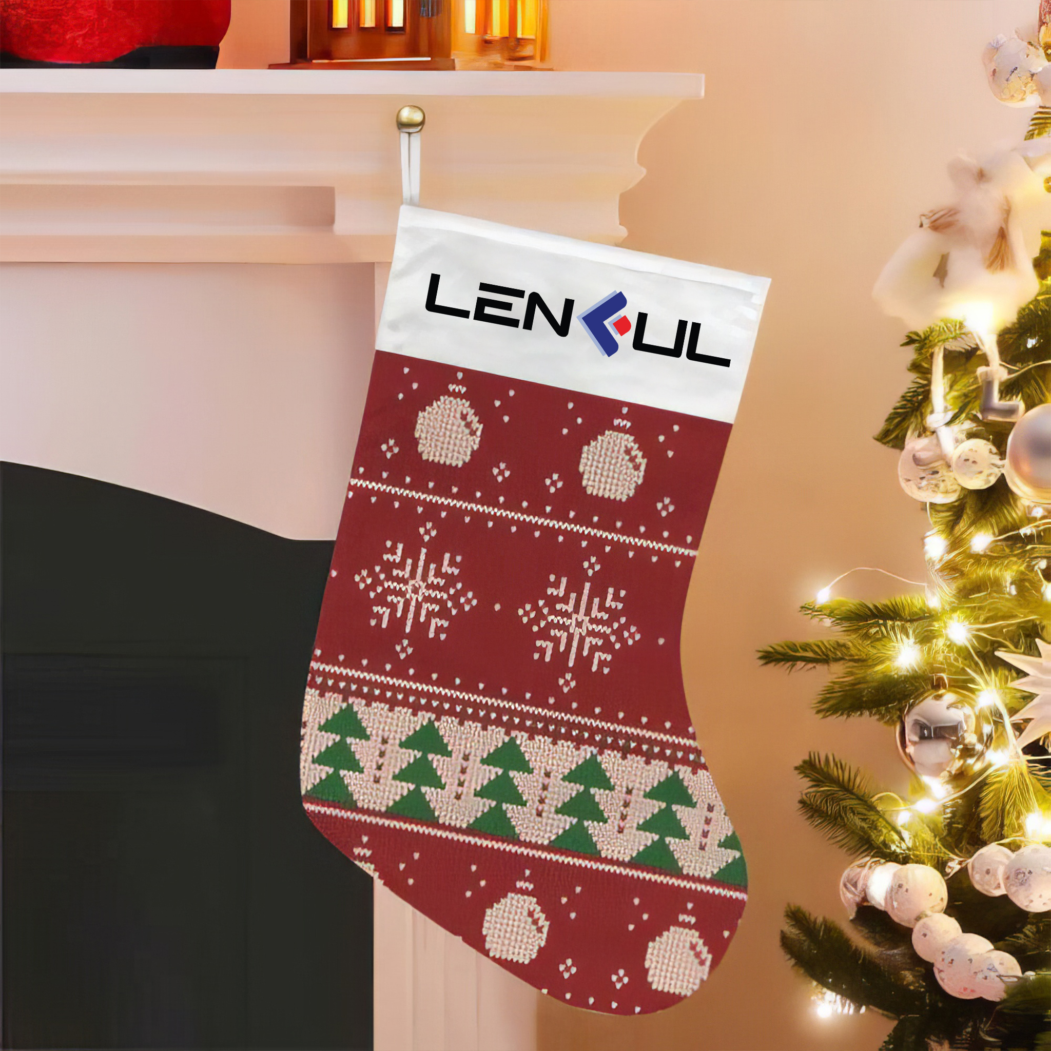 US 3D Christmas Stocking