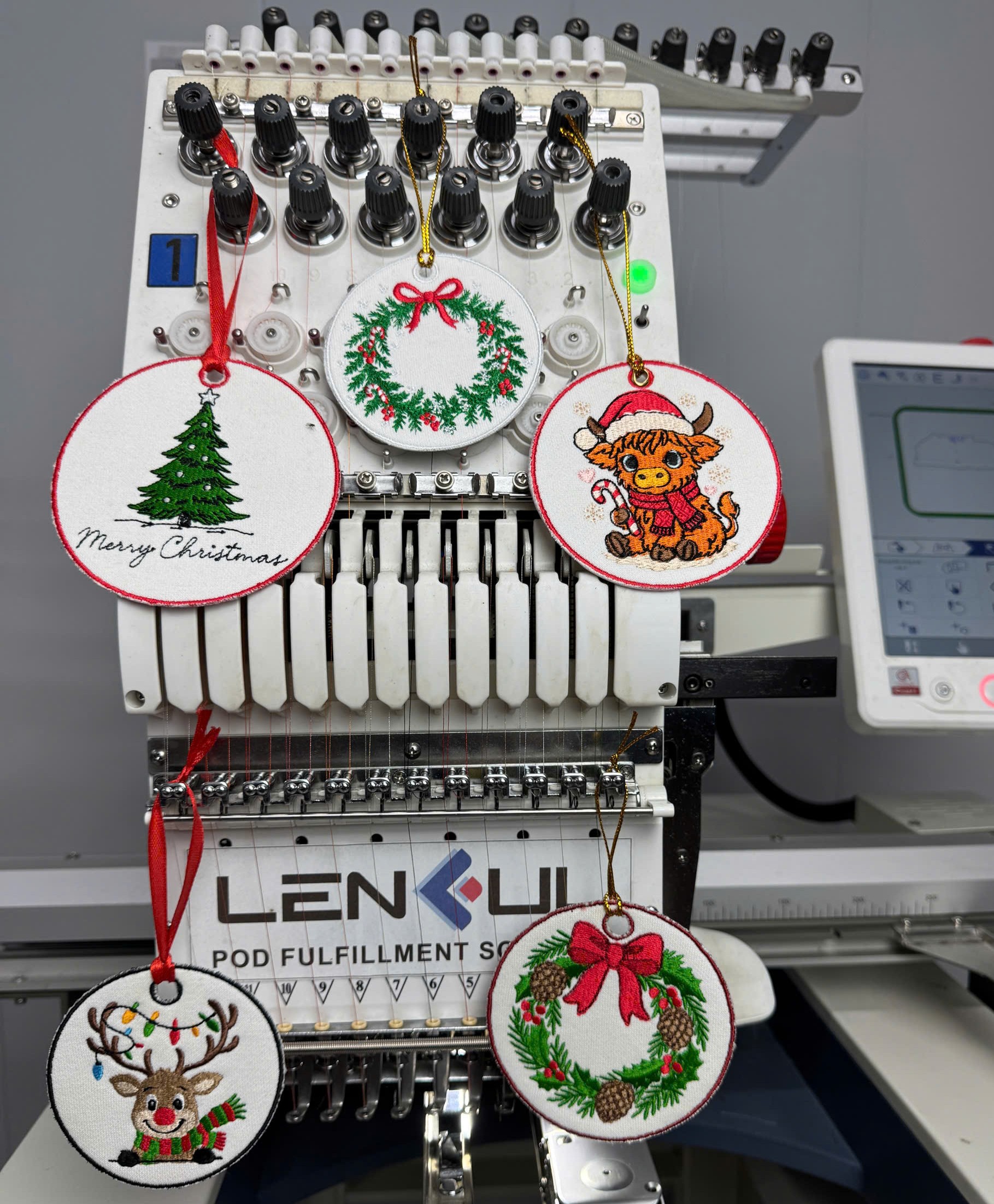 VN Embroidered Custom Ornament